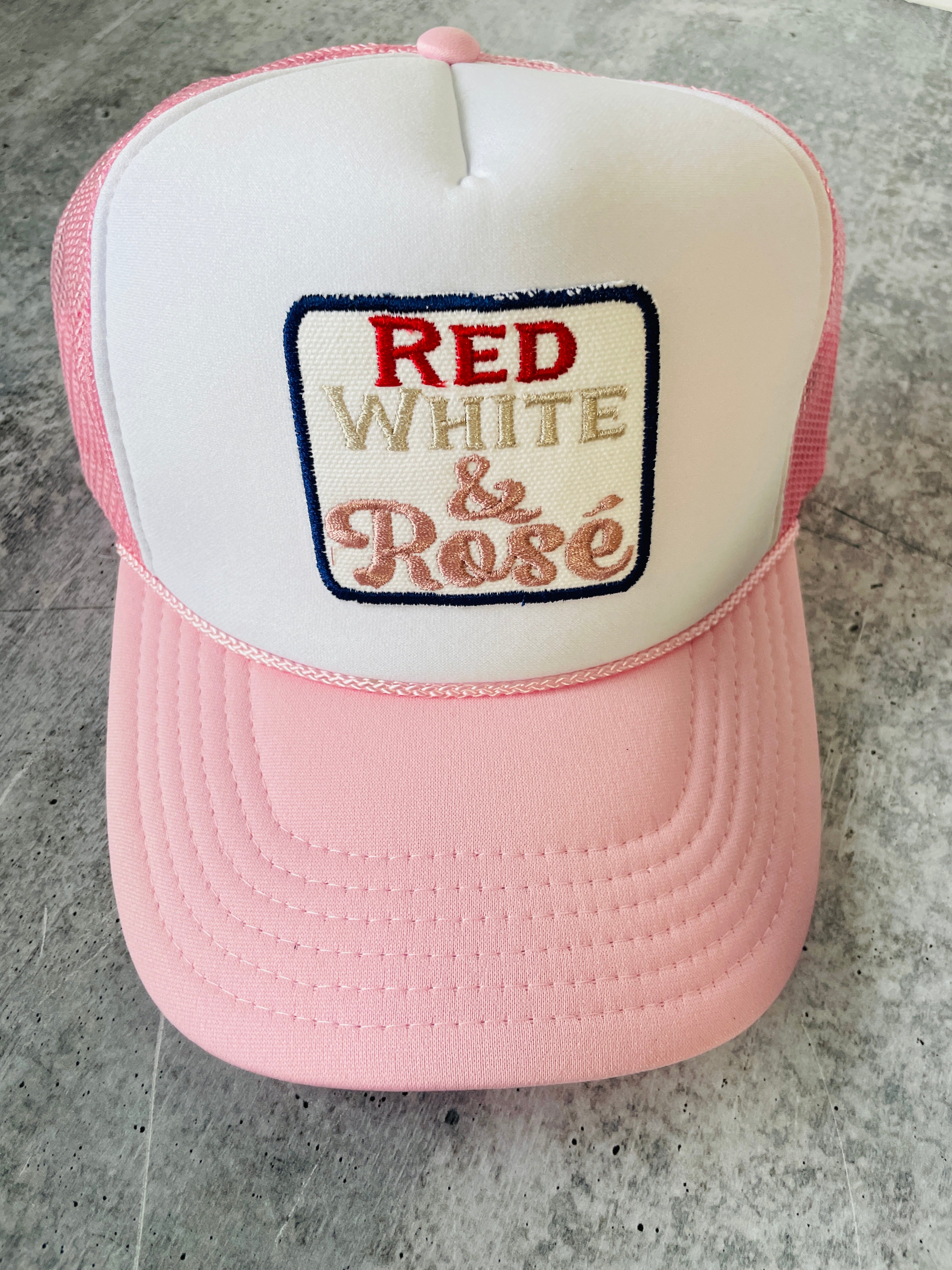 Red, White, & Rosé Trucker Hat