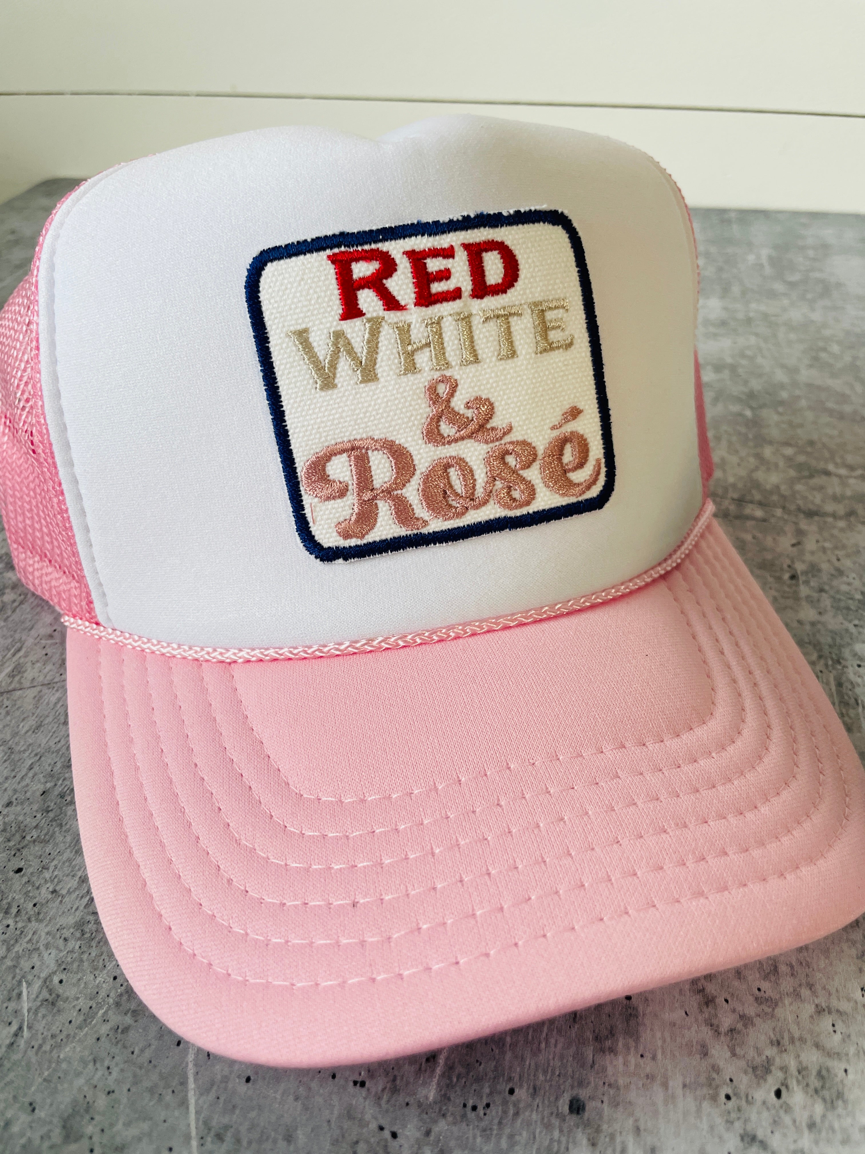 Red, White, & Rosé Trucker Hat