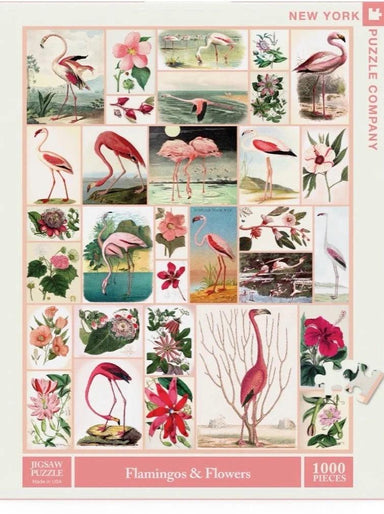 Flamingo & Flowers Puzzle - Vintage Soul