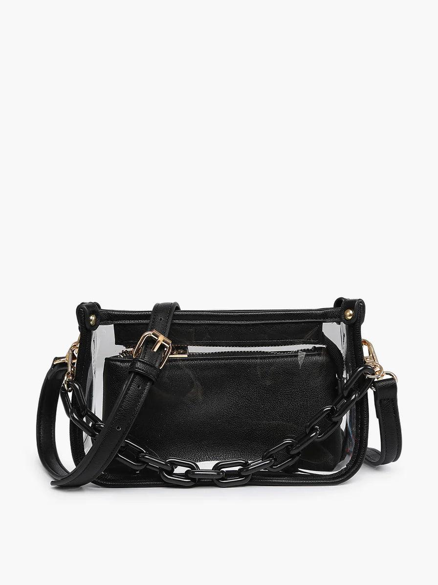 Chic Chain Link Clear Crossbody - Vintage Soul