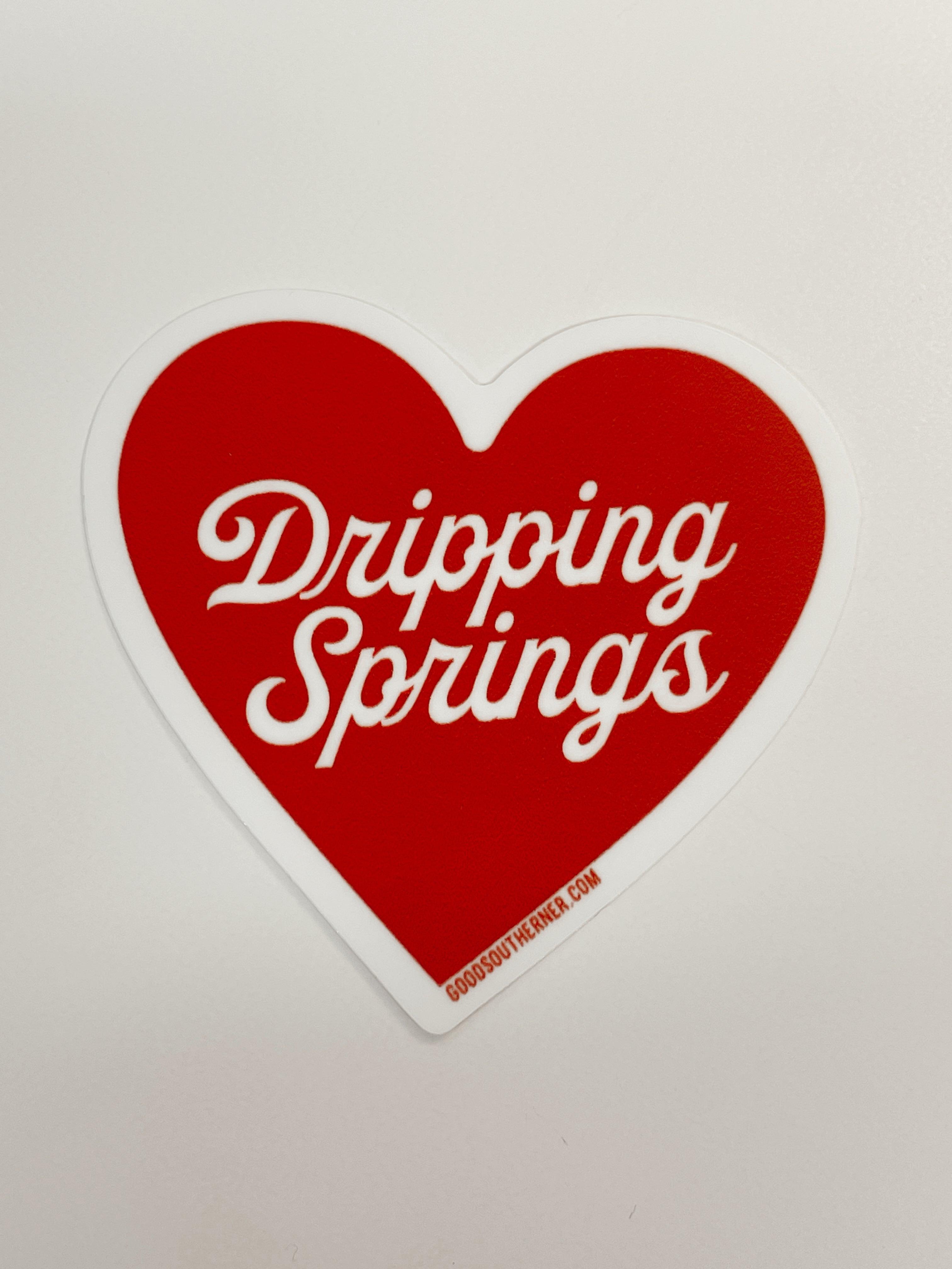 Dripping Springs Love Sticker - Vintage Soul