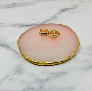 Rose Quartz Jewelry Display Tray - Vintage Soul