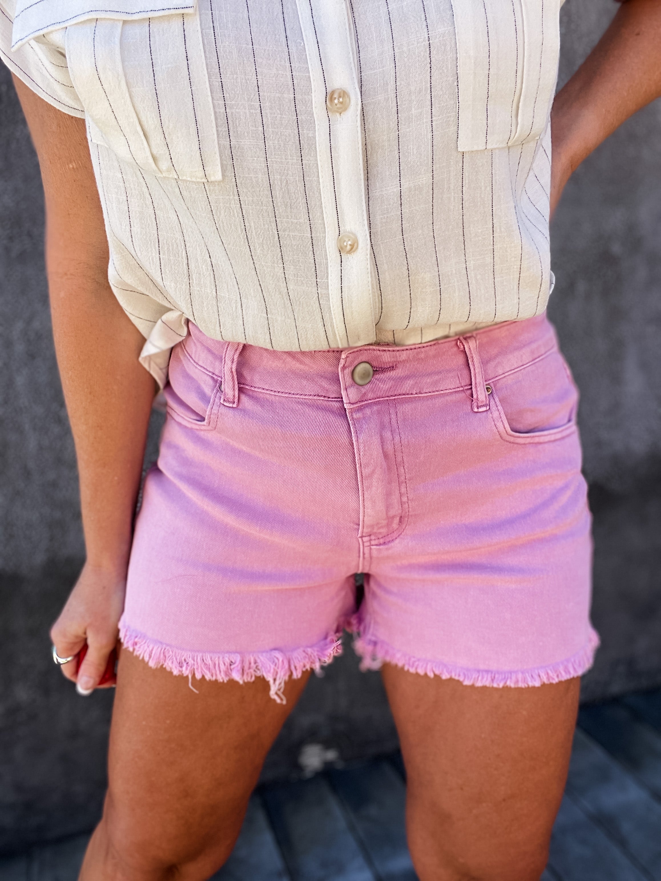 Leila Frayed Shorts