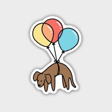 Balloon Dachshund Sticker - Vintage Soul
