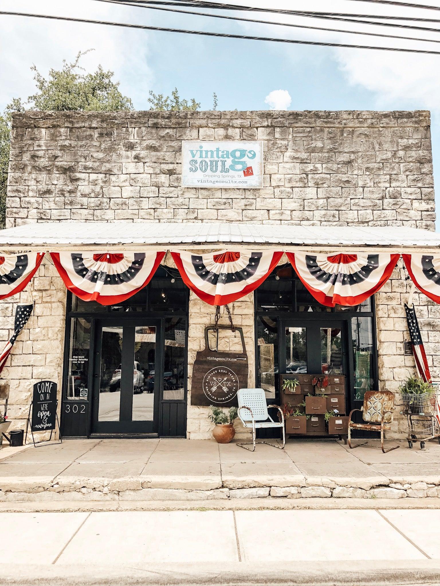 Vintage Soul Dripping Springs Brick and Mortar Boutique Storefront