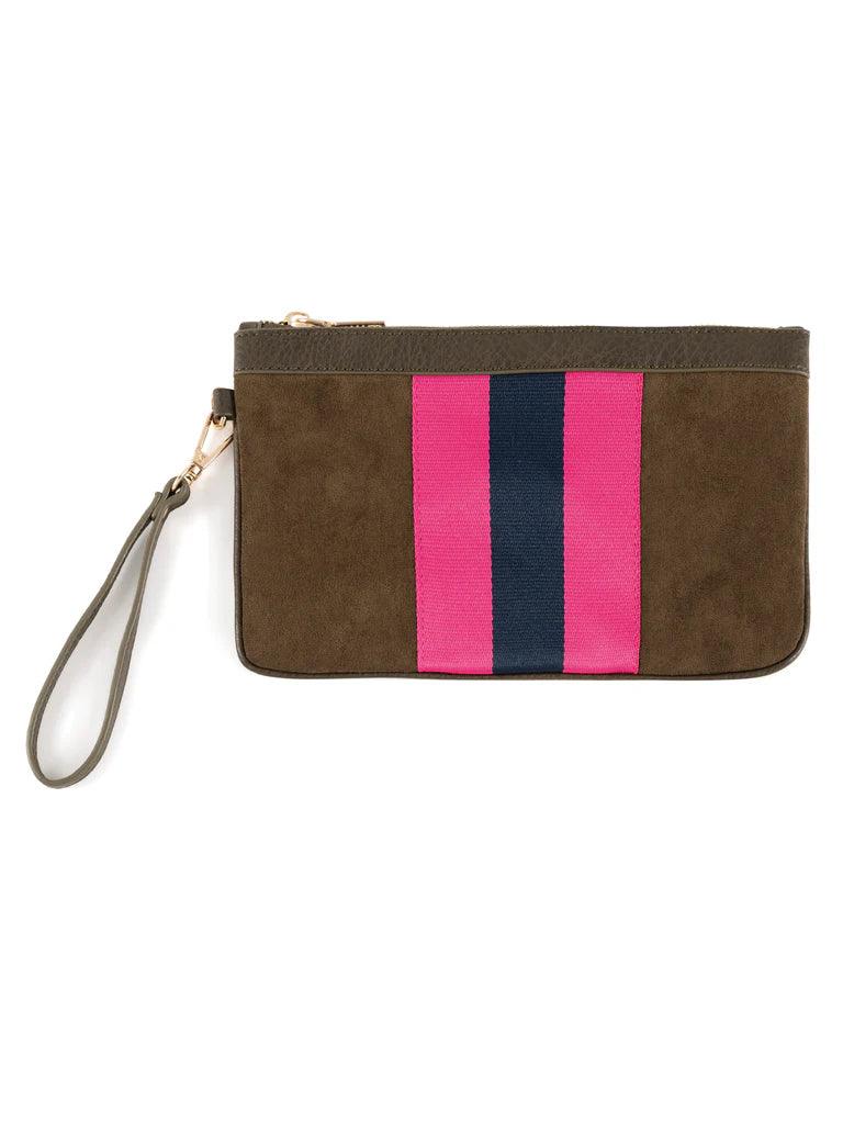 Blakely Racer Stripe Wristlet