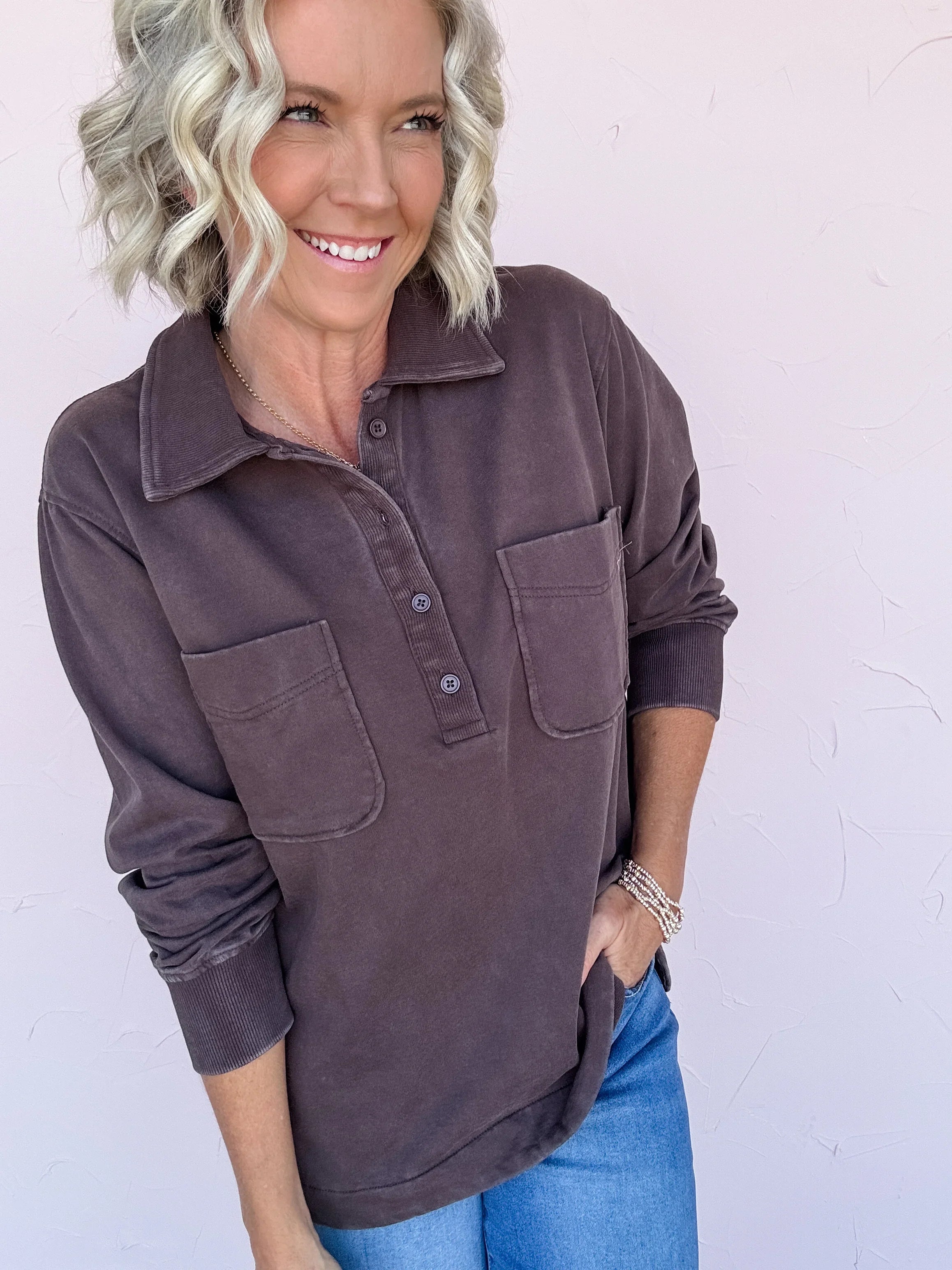 For The Record Pullover- FINAL SALE