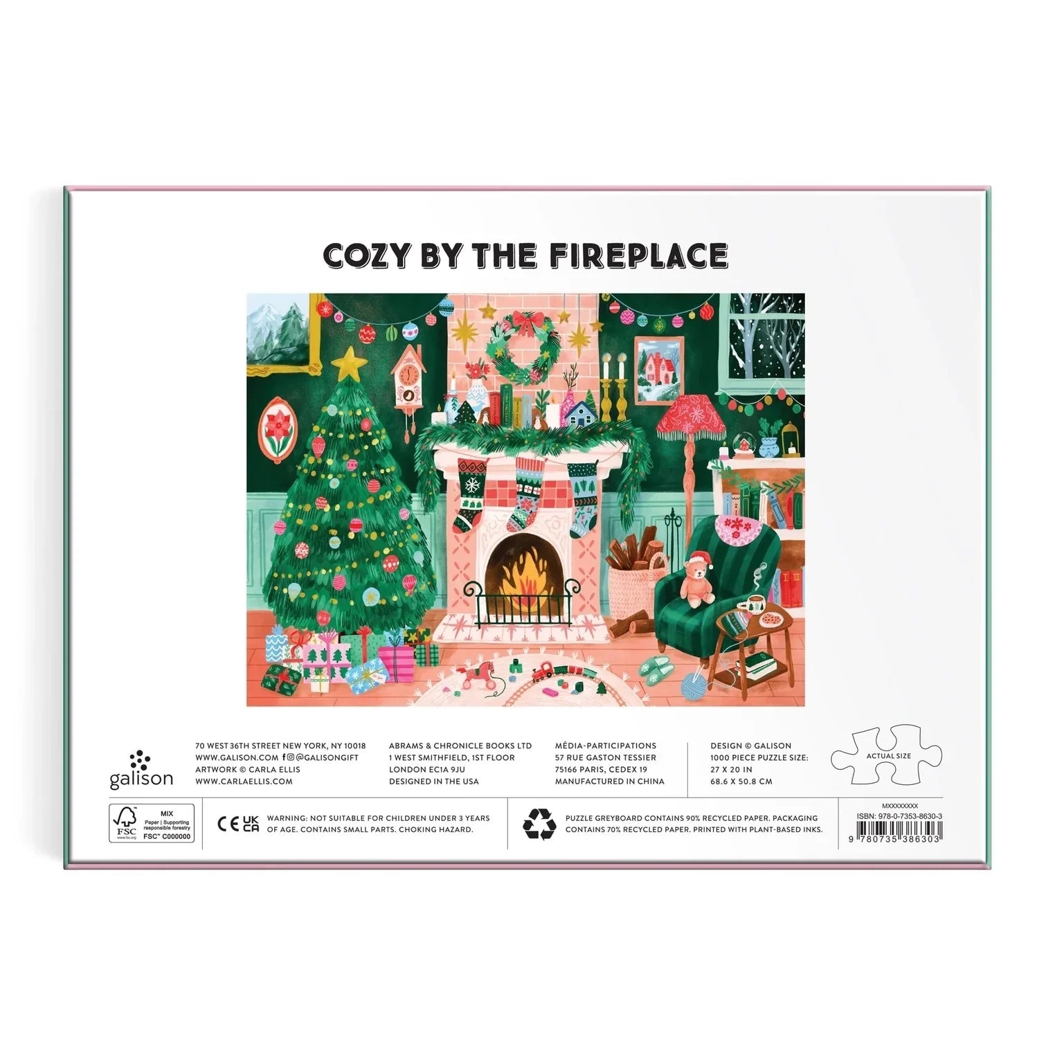 Cozy Christmas Fireplace | 1000 Piece Puzzle