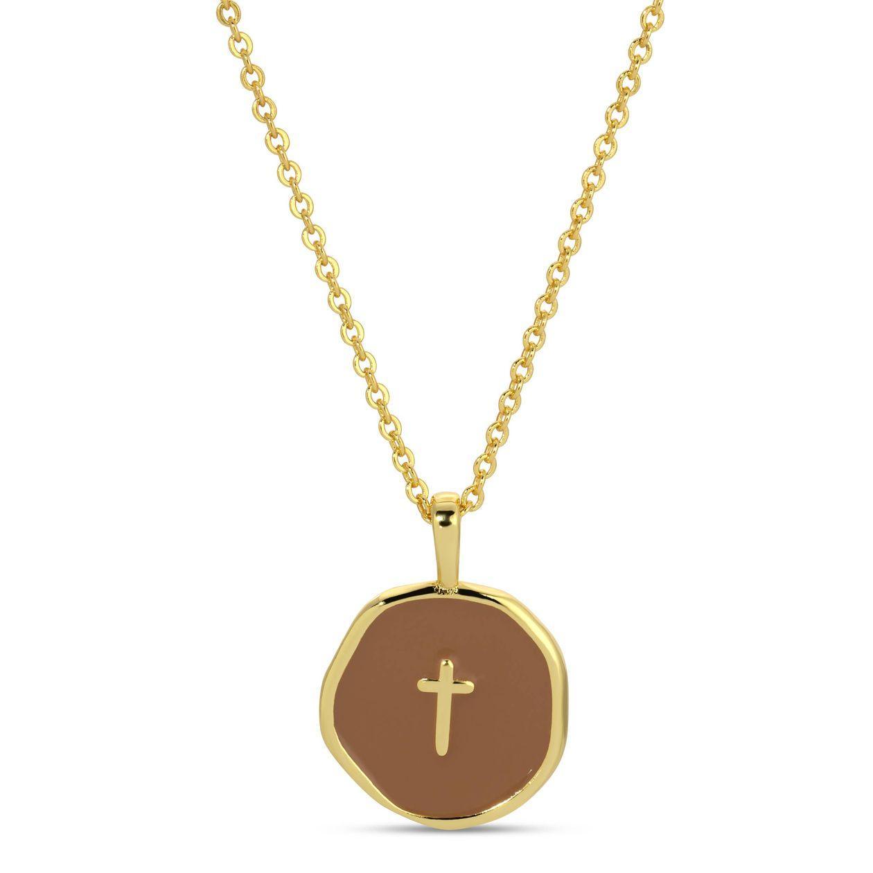 Tiny Cross Pendant Necklace