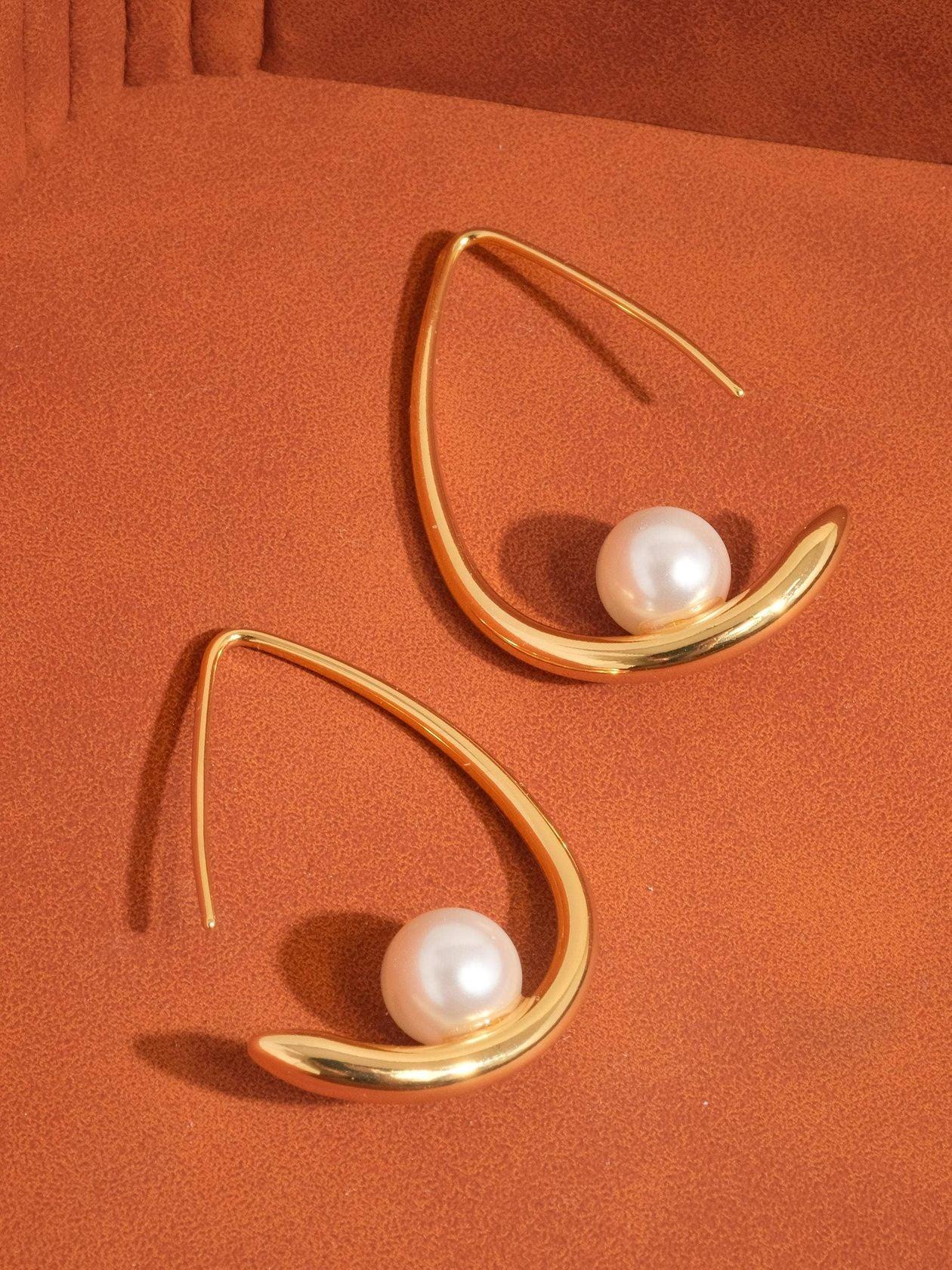 Tallis 18K Pearl Drop Earrings