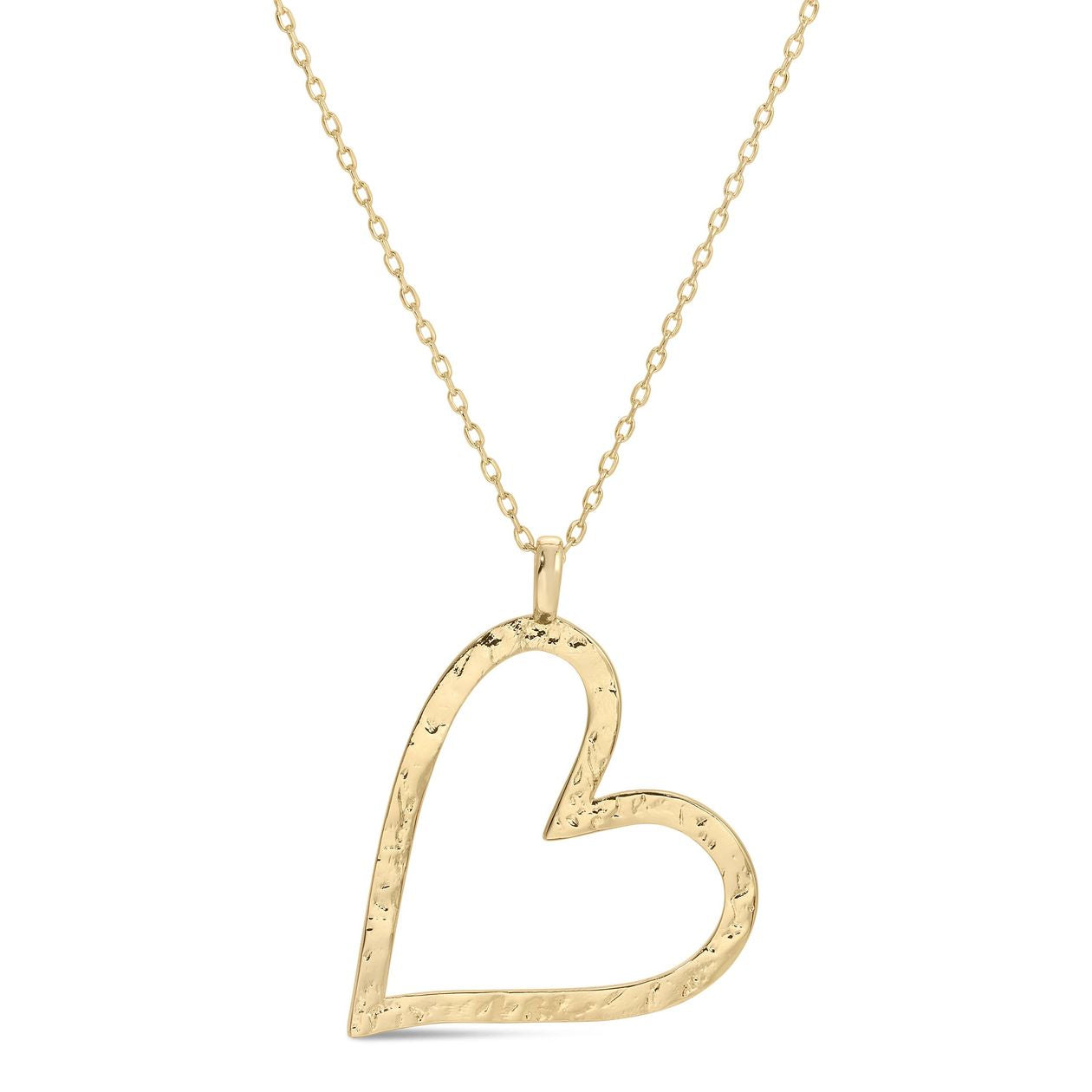 Gilded Heart Pendant Necklace