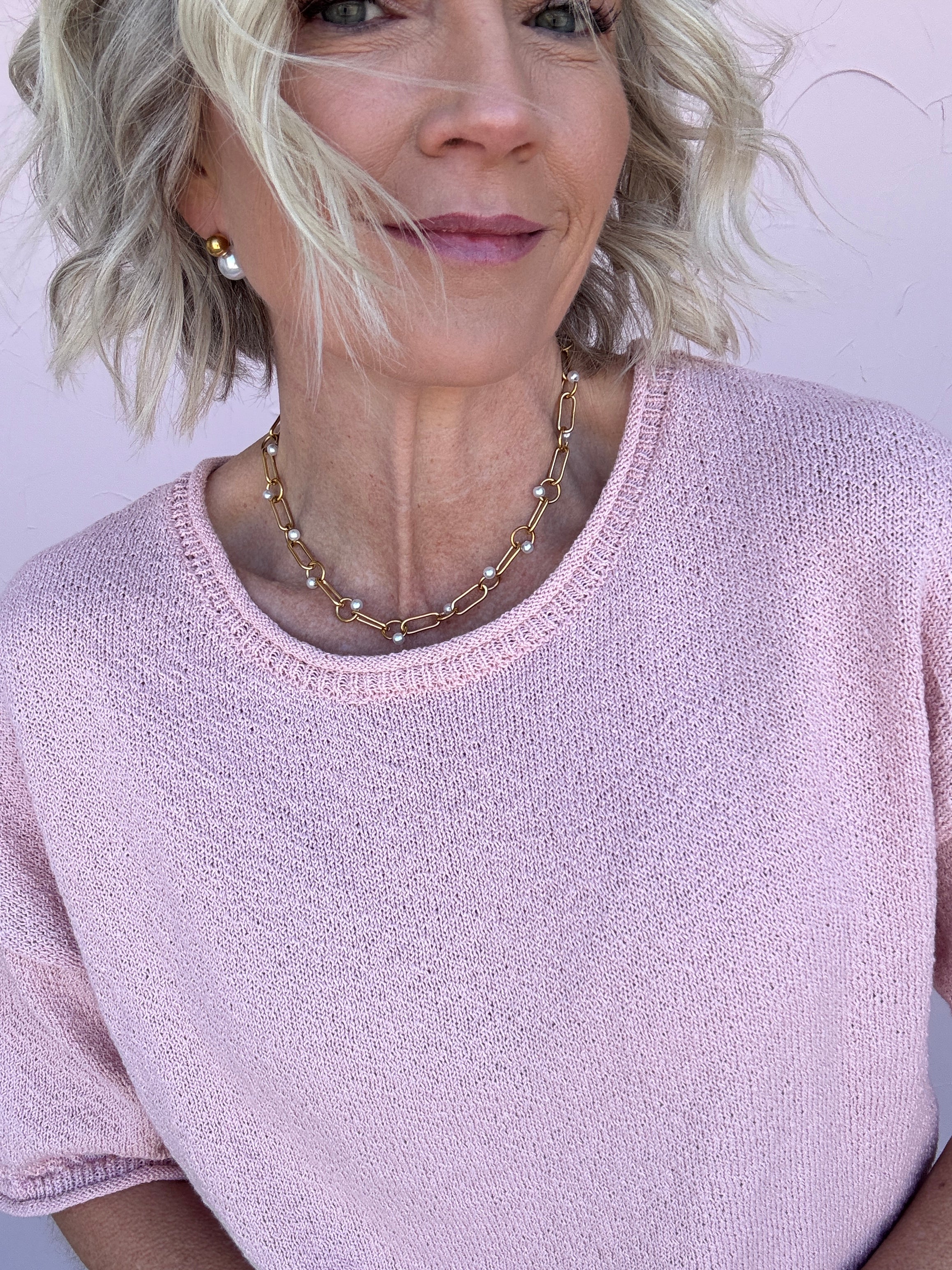 Linked in Pearls Necklace