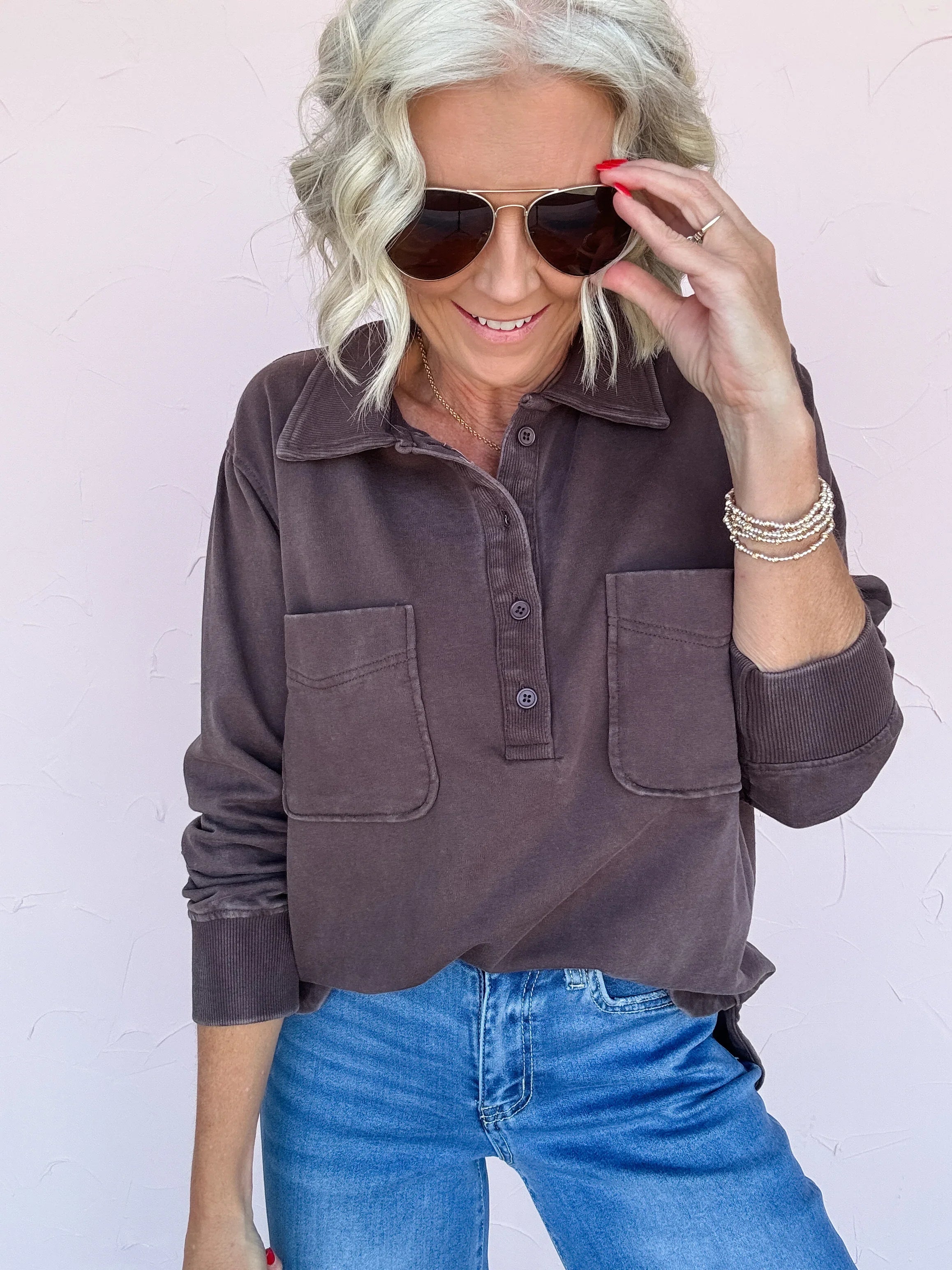 For The Record Pullover- FINAL SALE