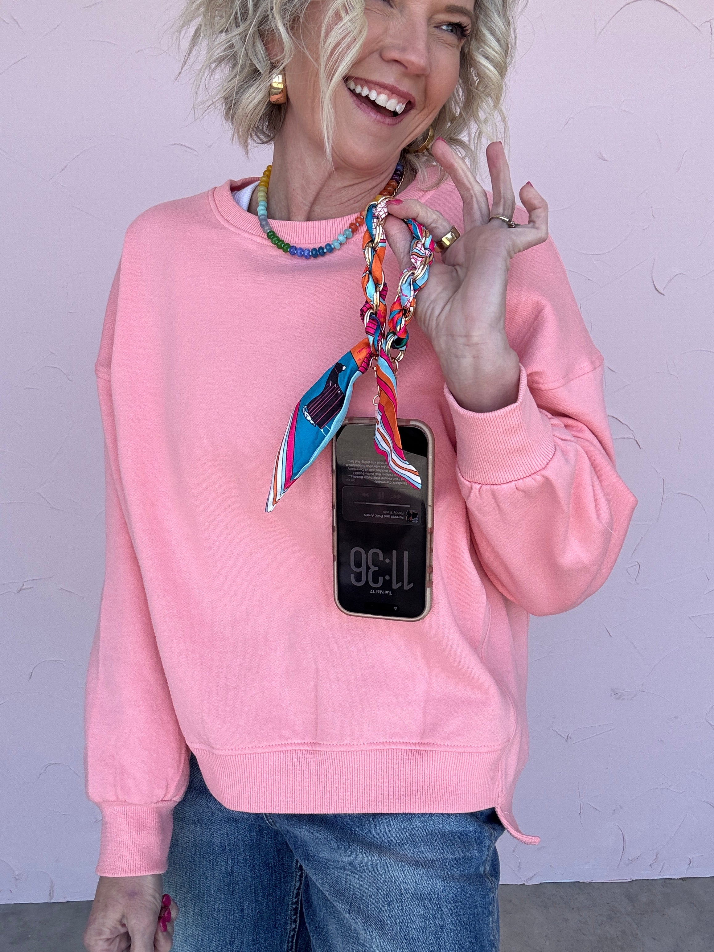 Braided Scarf Chain Phone Lanyard