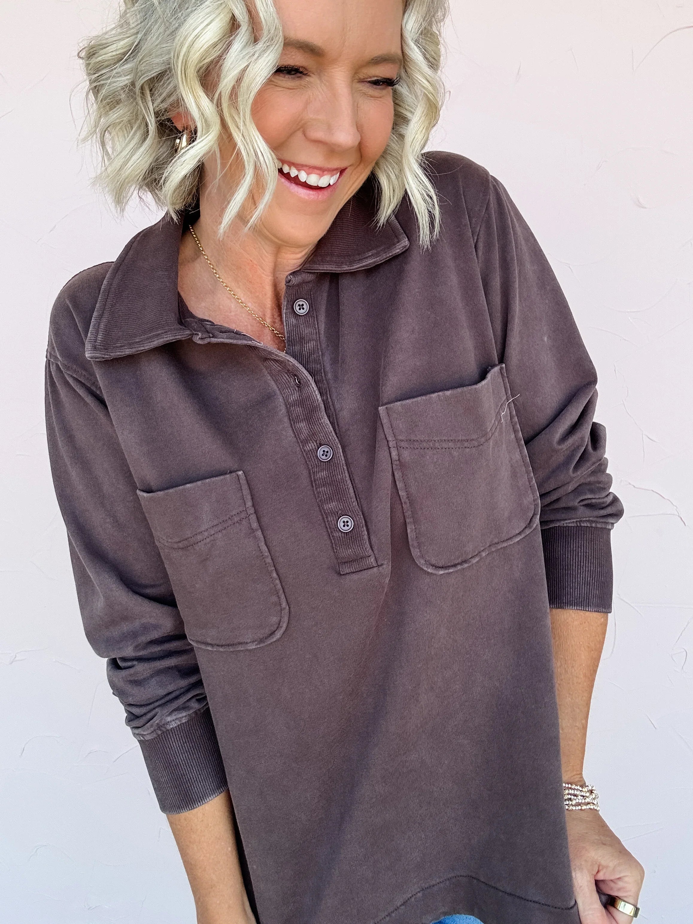 For The Record Pullover- FINAL SALE