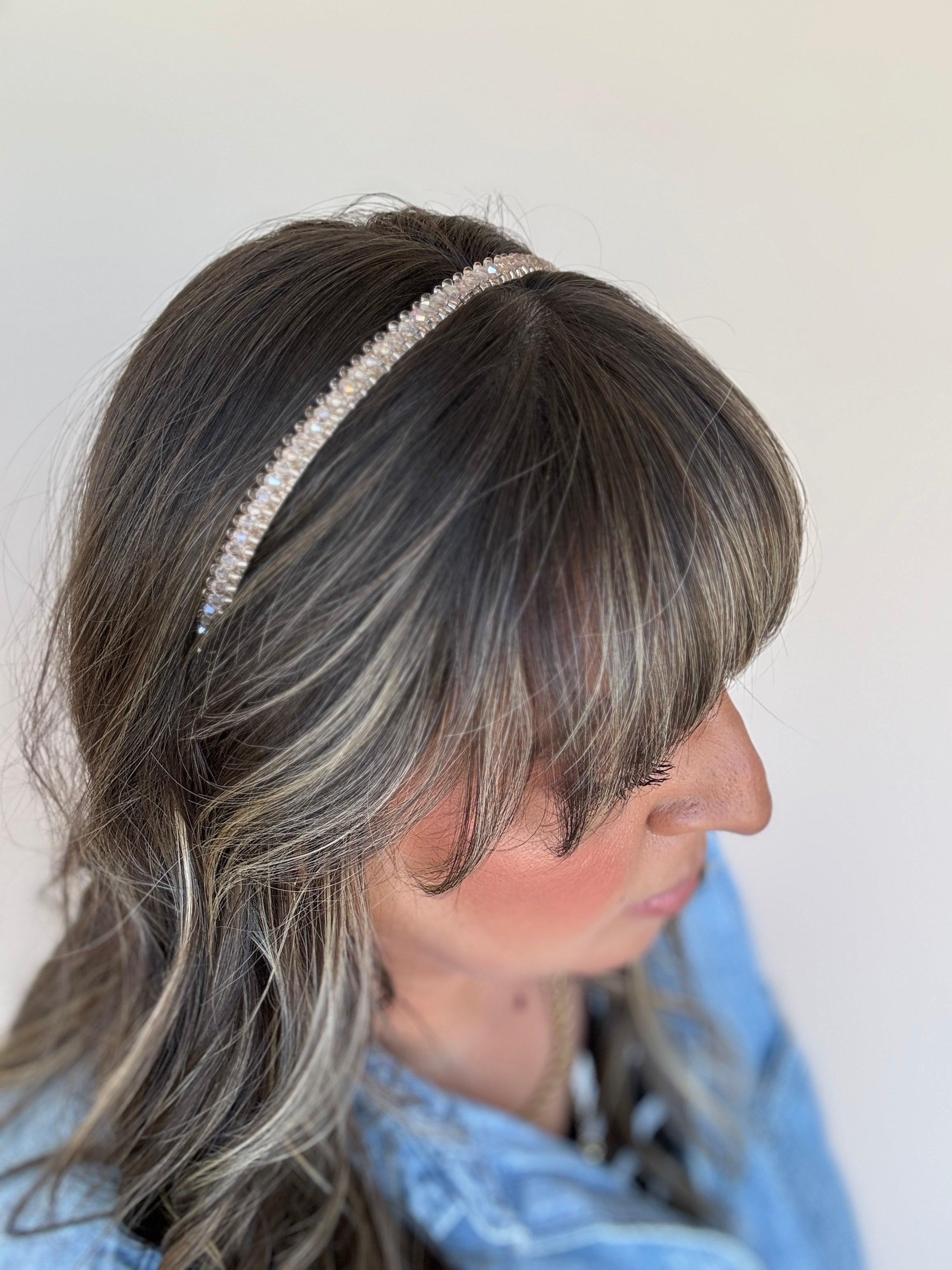 Mona Crystal Beaded Headband