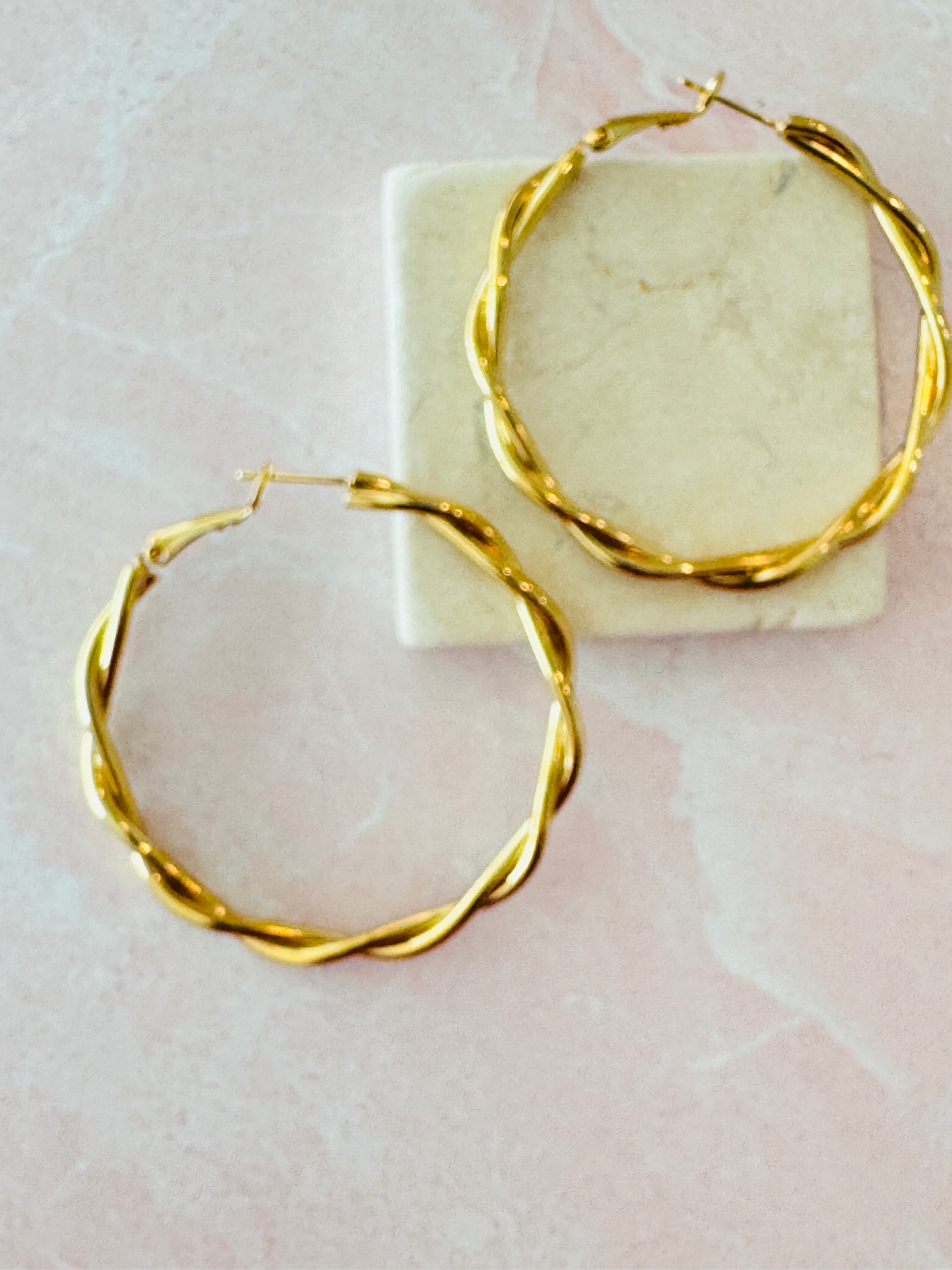 Twisted Hoop Earrings