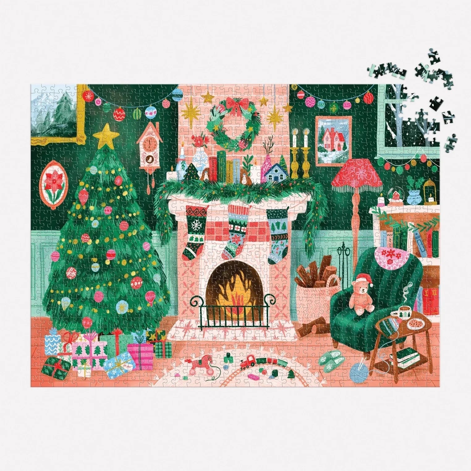 Cozy Christmas Fireplace | 1000 Piece Puzzle