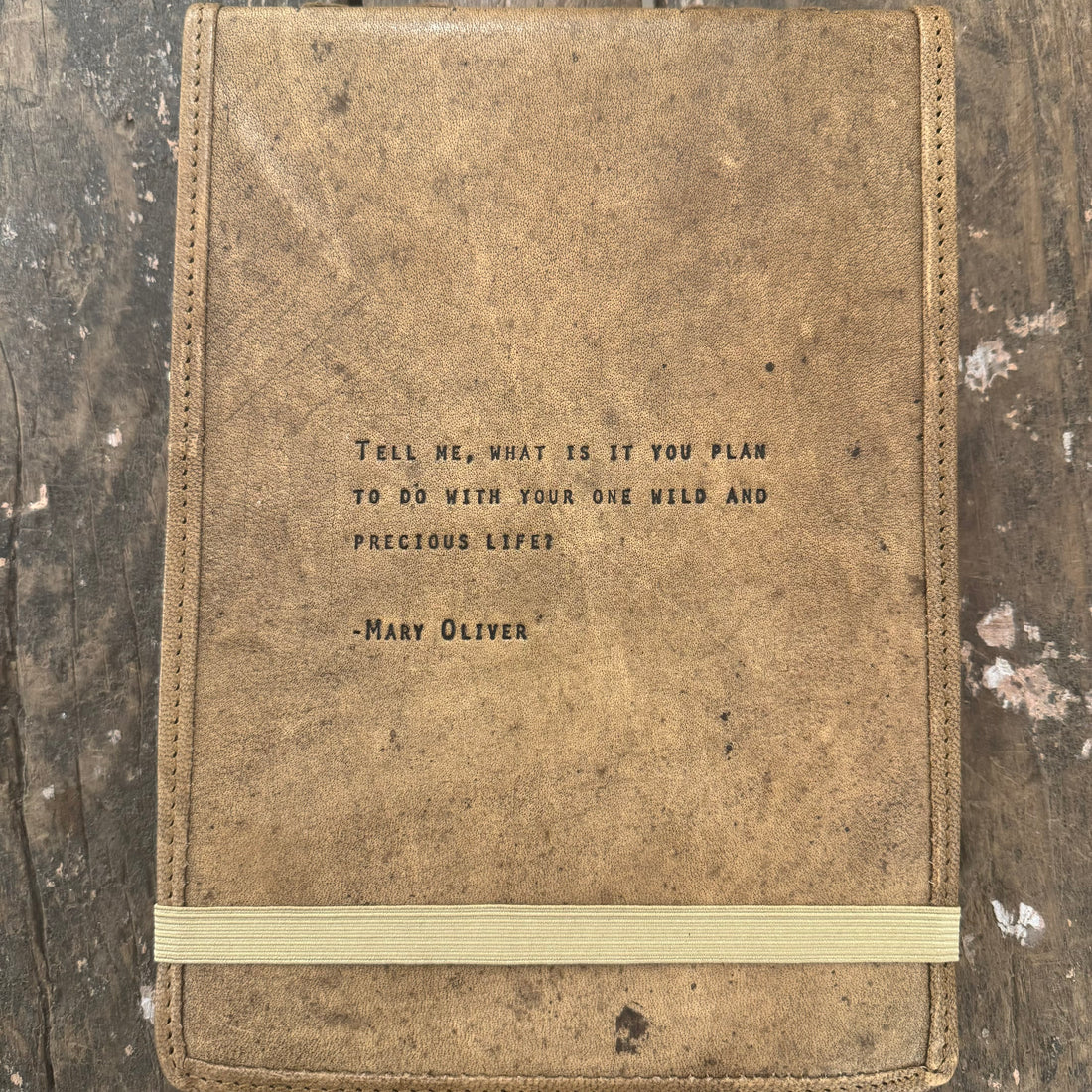 Large Leather Quote Journal