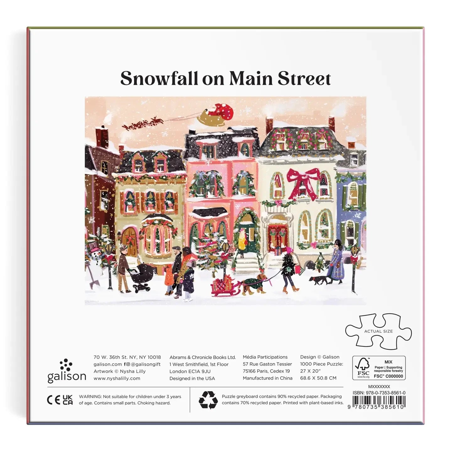Snowfall On Main Street | 1000 piece