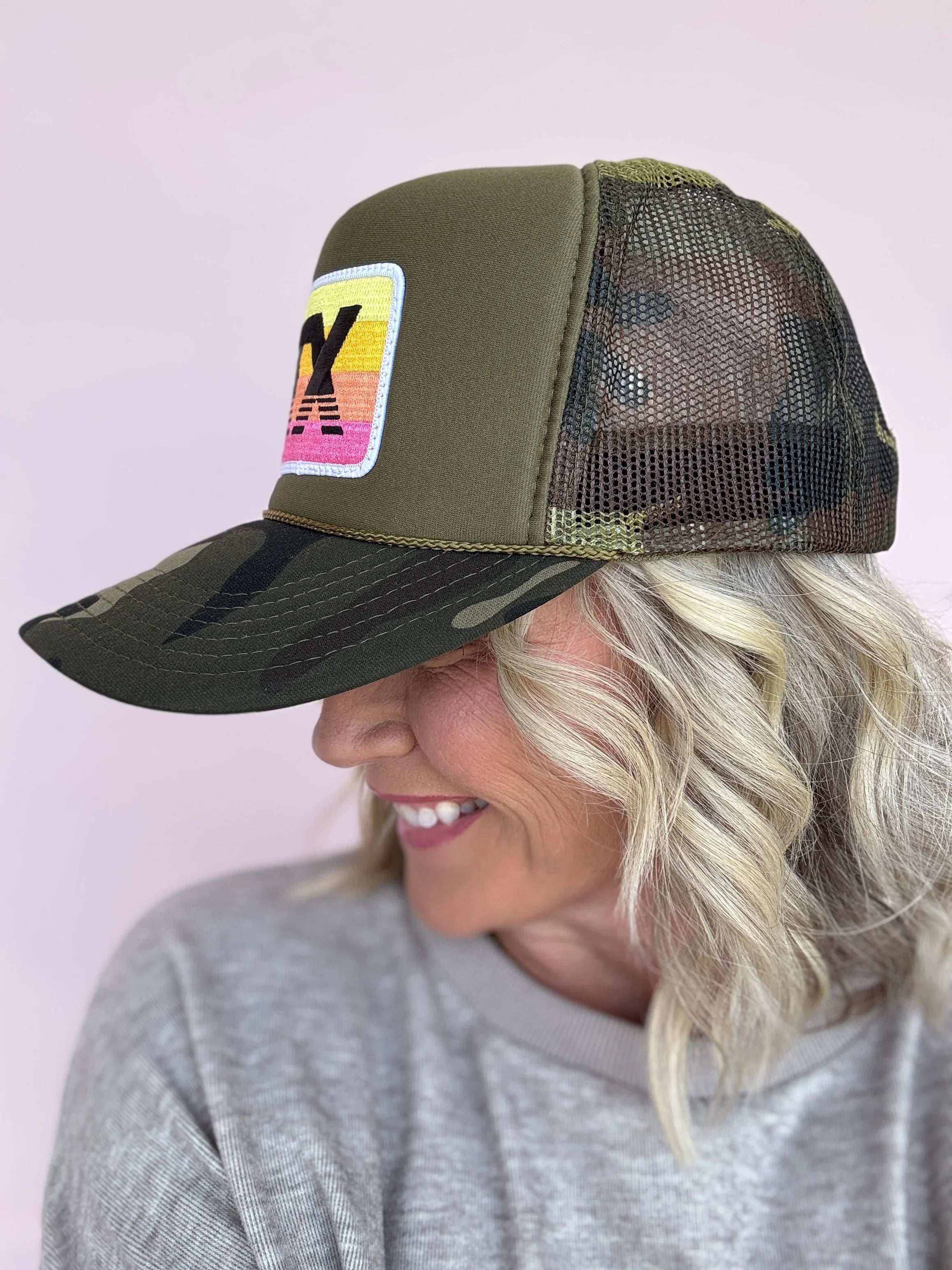 Texas Horizon Camo & Olive Trucker Hat