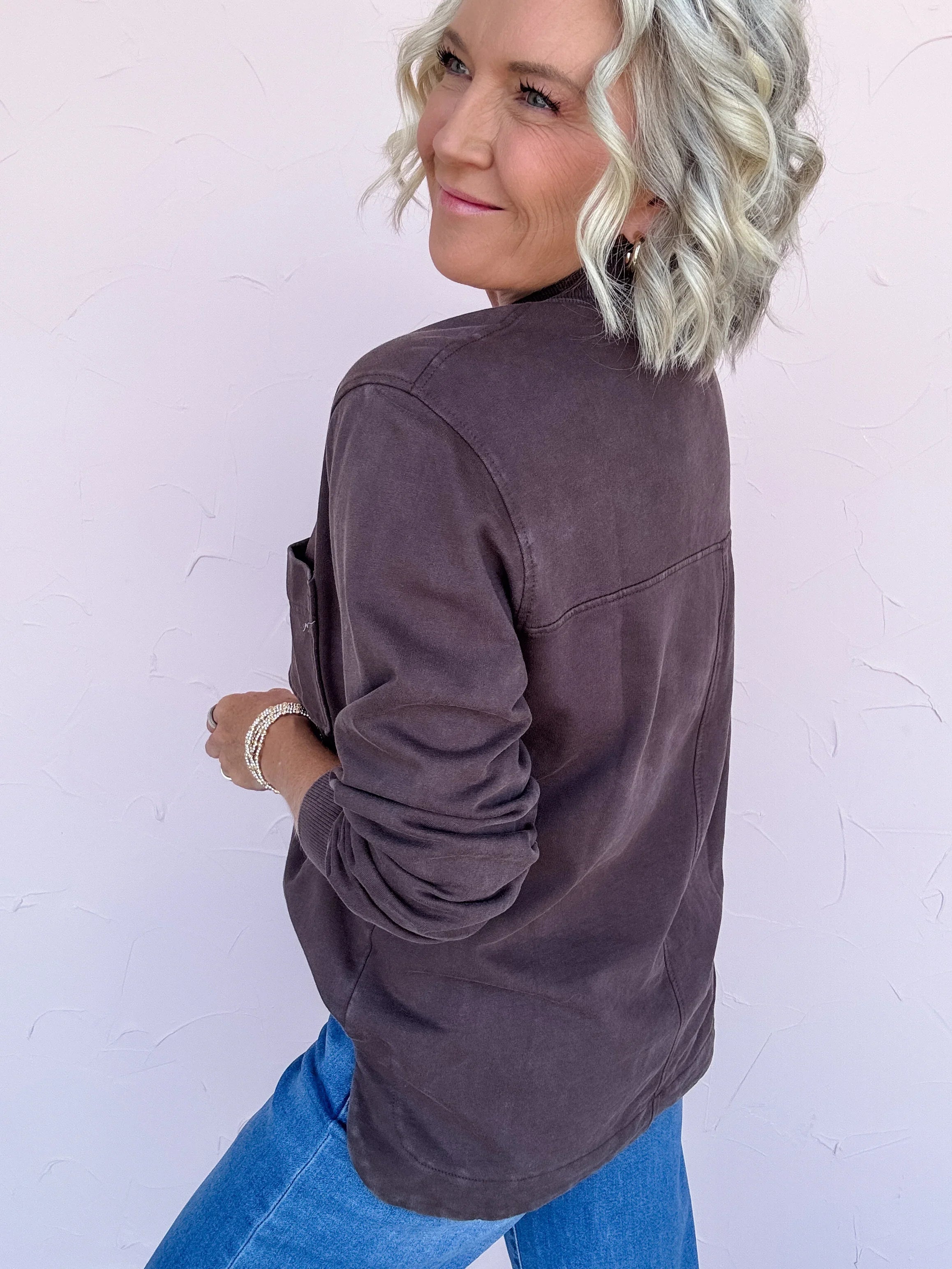 For The Record Pullover- FINAL SALE