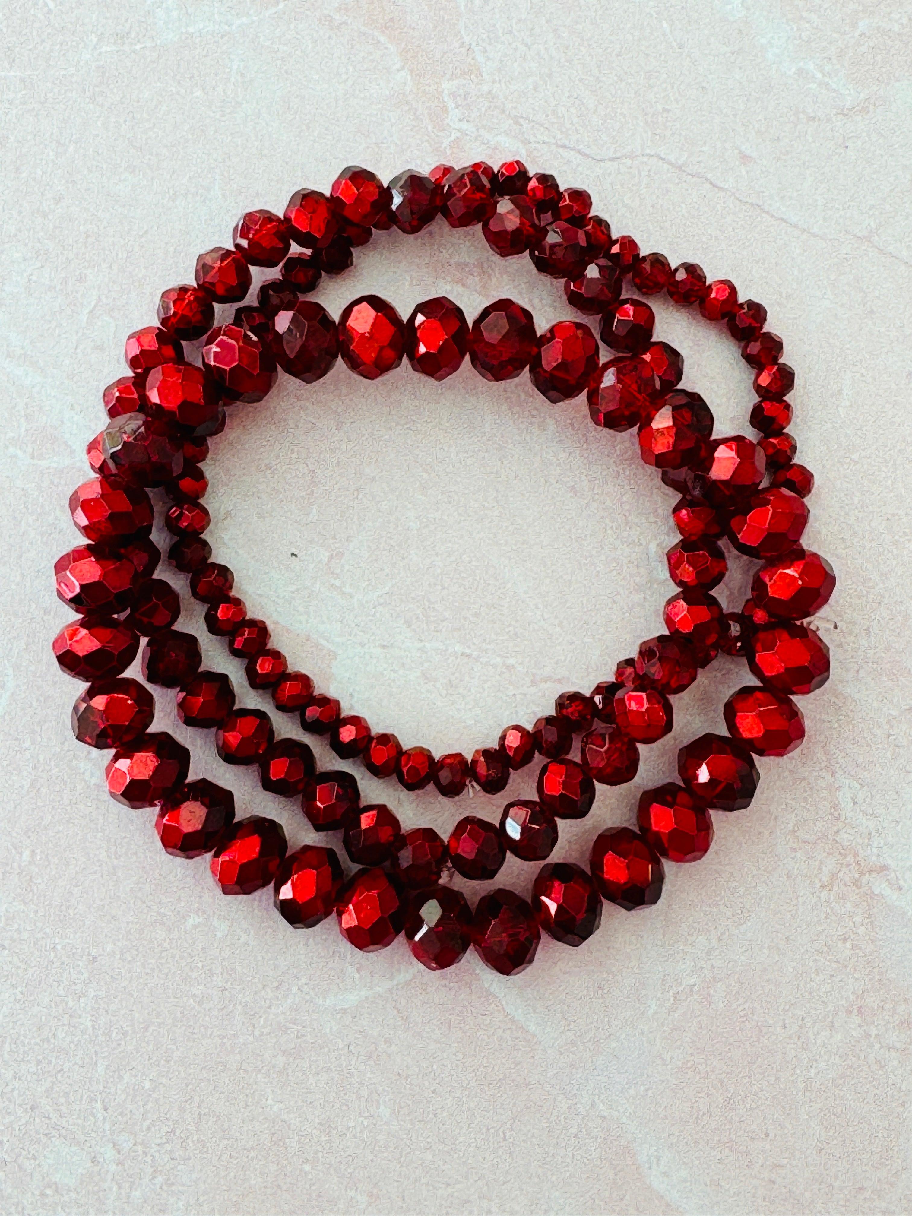 Cranberry Bracelet Set