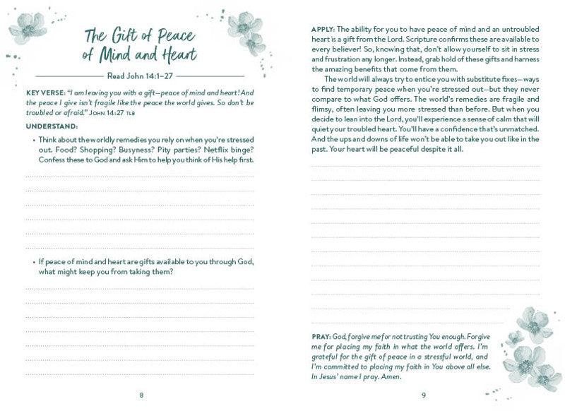 The 5-Minute Bible Study Journal For A Less Stressed Life