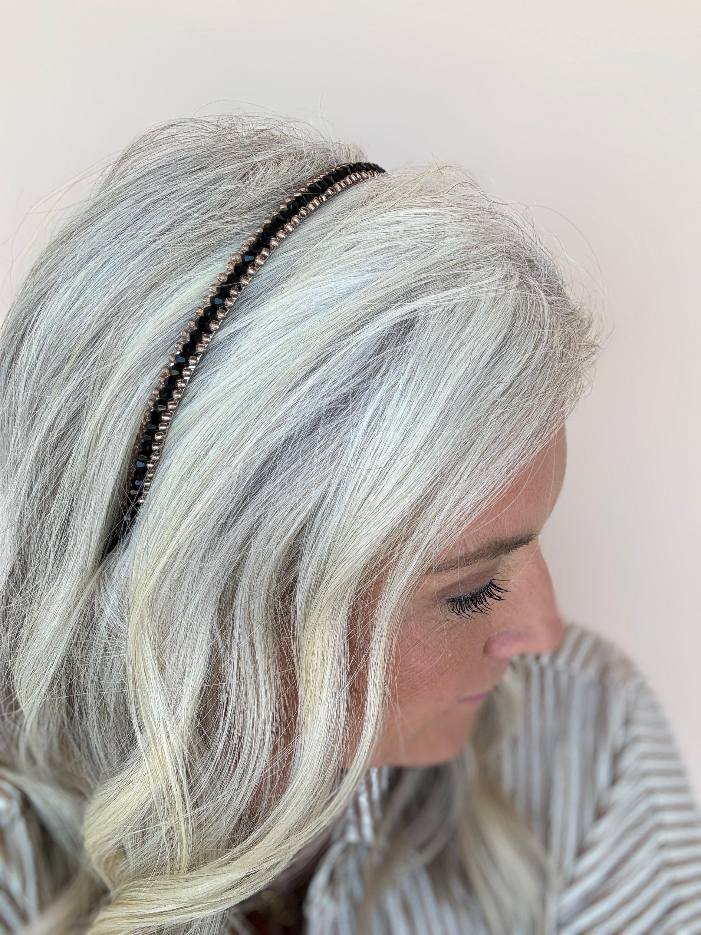 Mona Crystal Beaded Headband