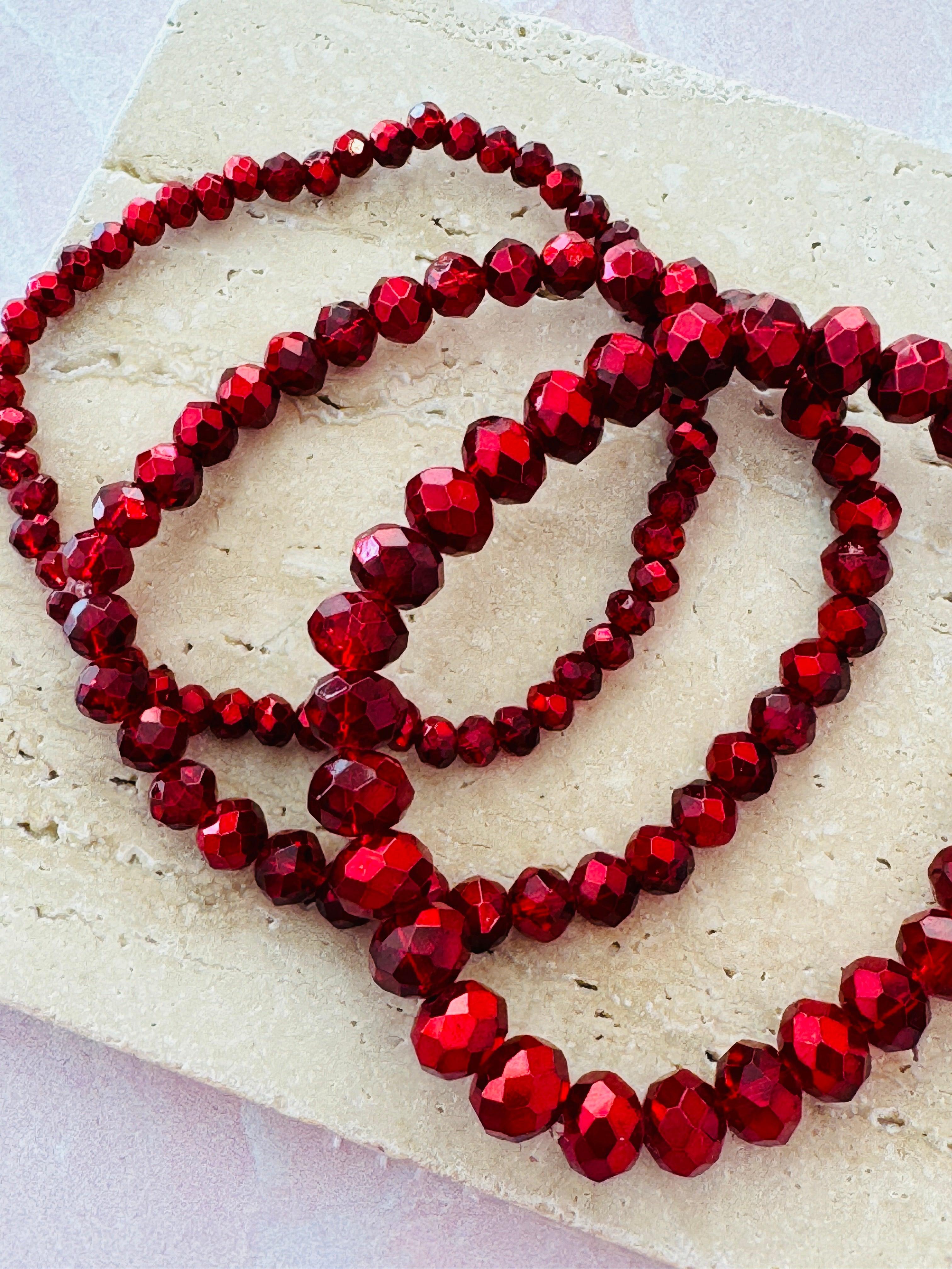 Cranberry Bracelet Set