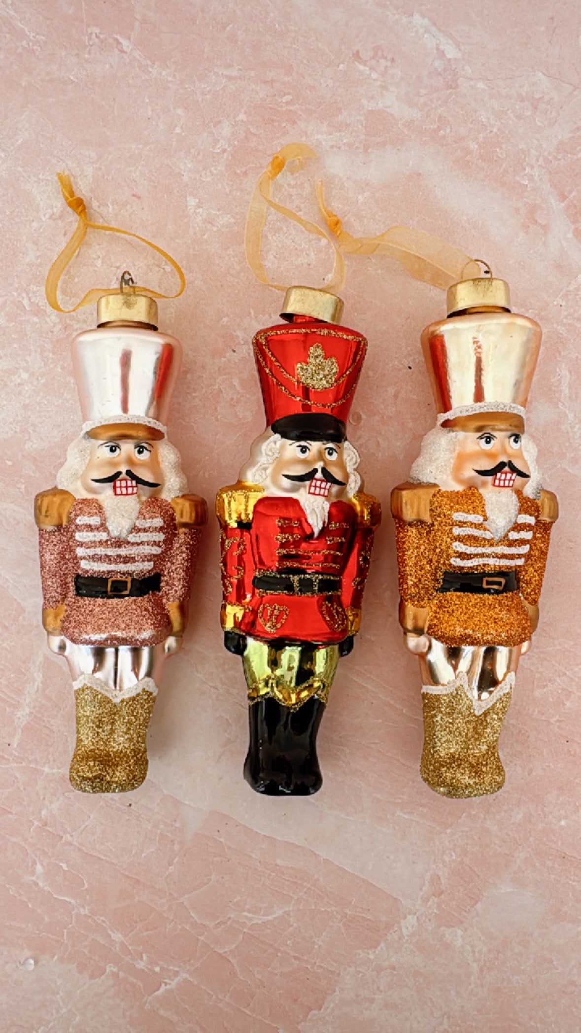 Mercury Glass Nutcracker Ornament