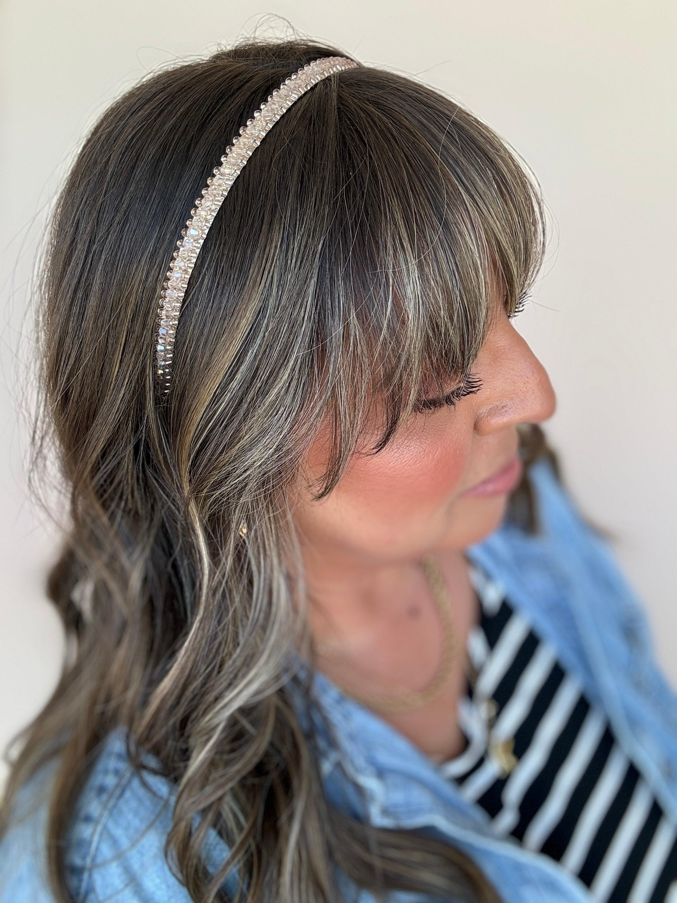 Mona Crystal Beaded Headband