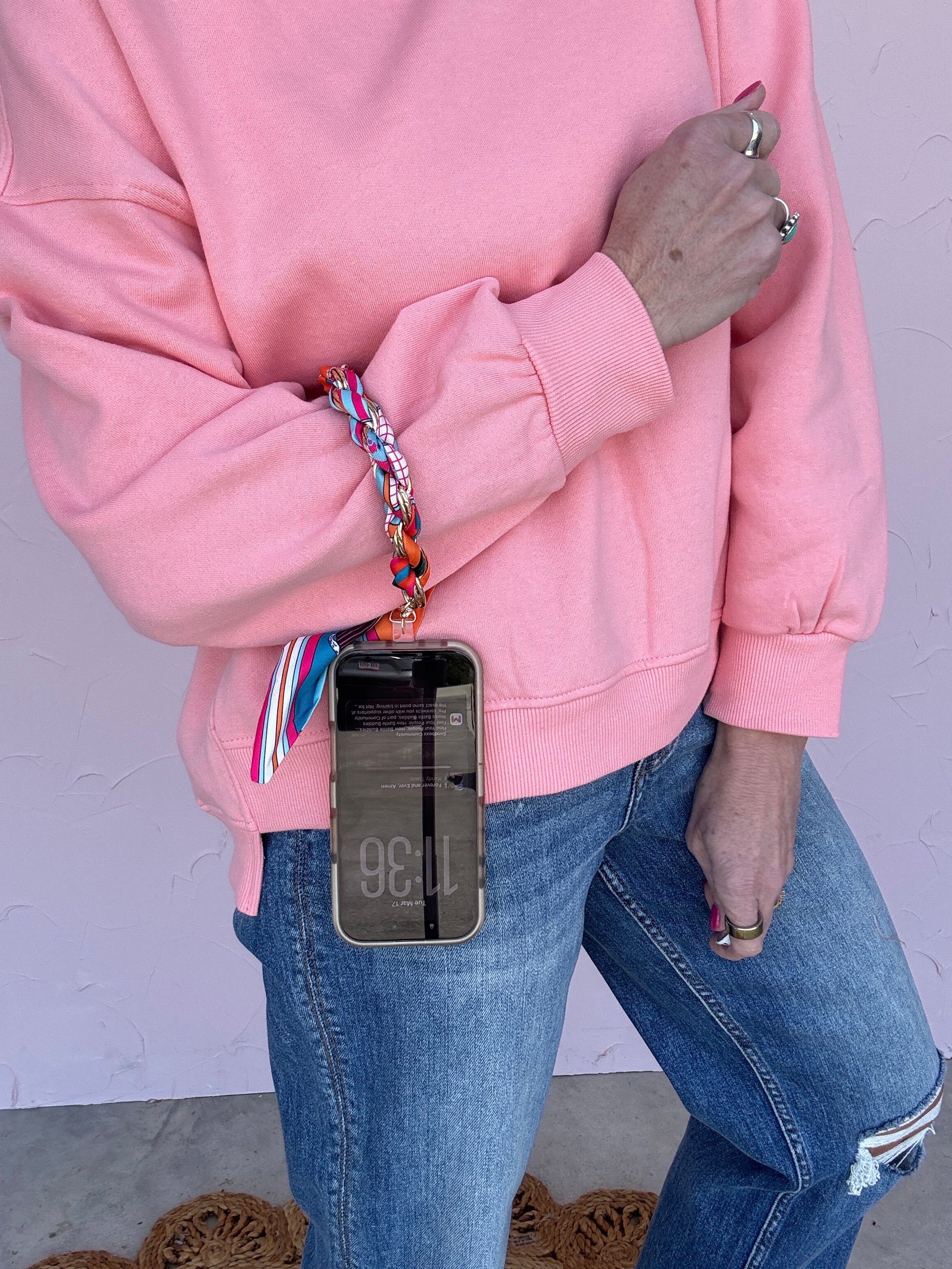 Braided Scarf Chain Phone Lanyard