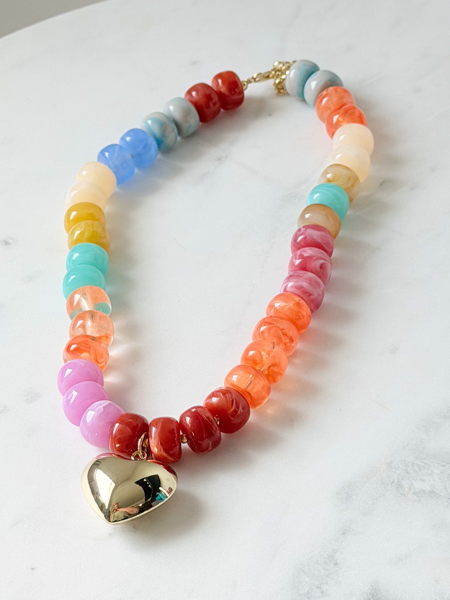 Confetti Heart Necklace