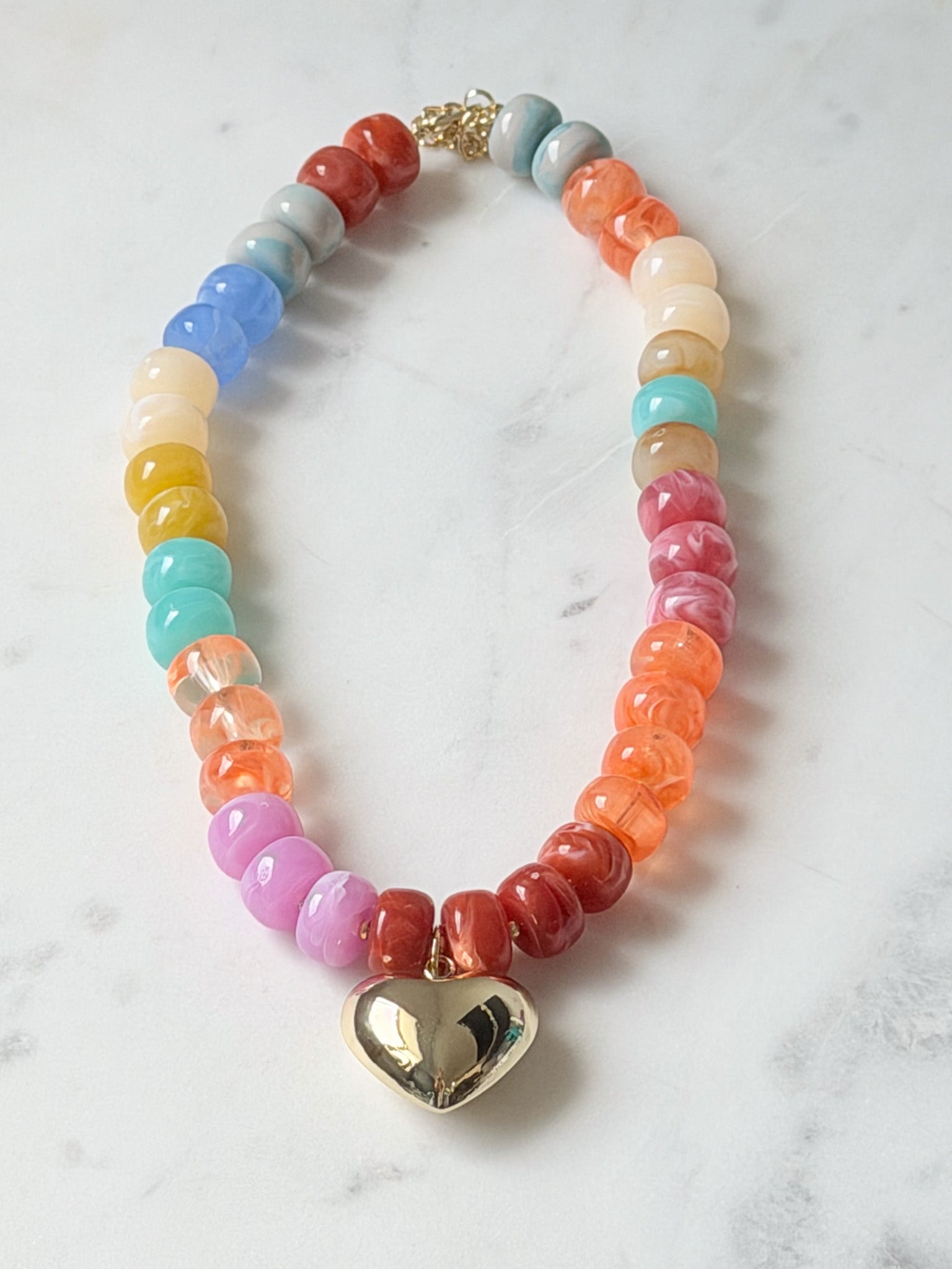 Confetti Heart Necklace
