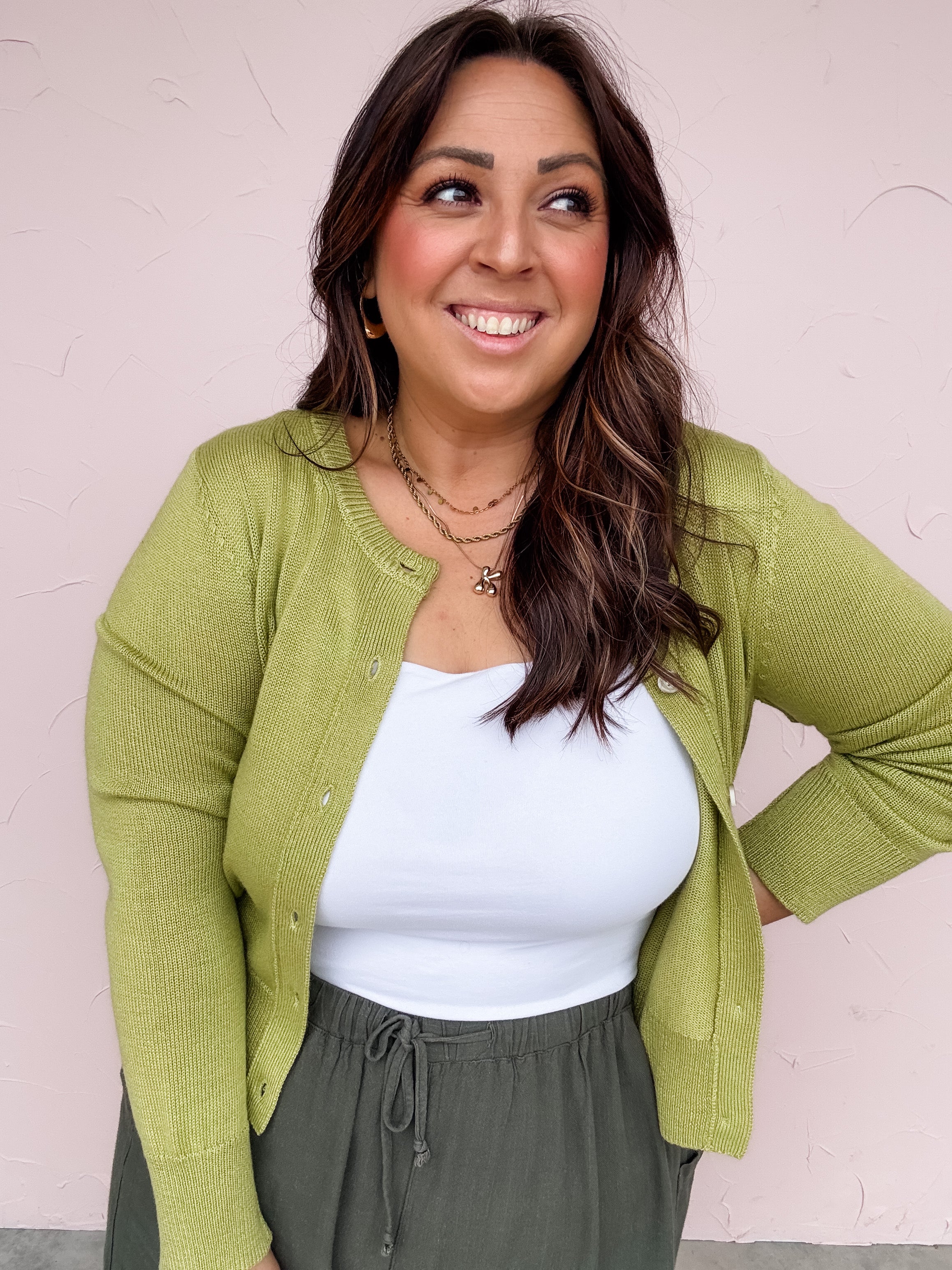 Always Chartreuse Cardigan