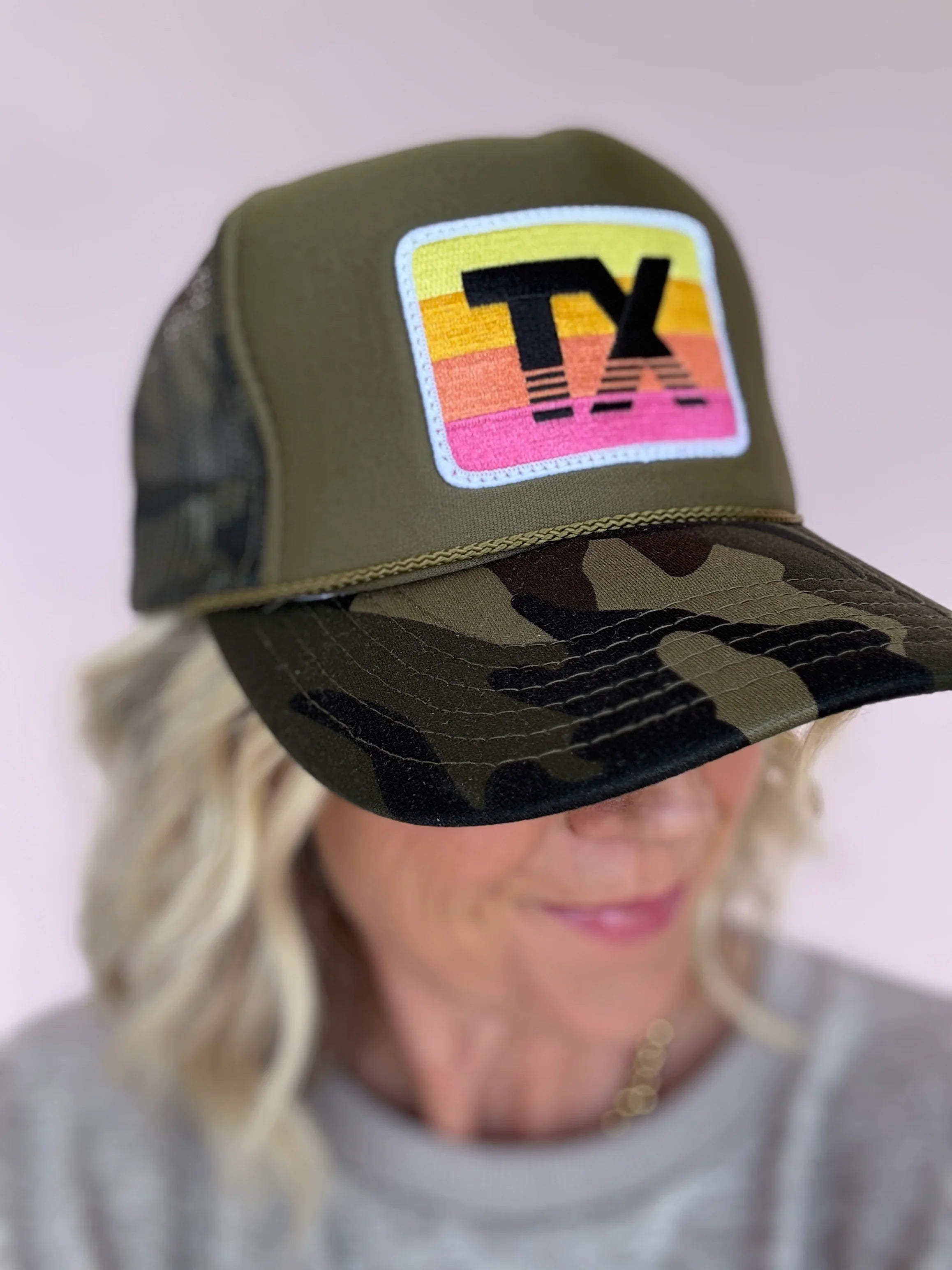 Texas Horizon Camo & Olive Trucker Hat