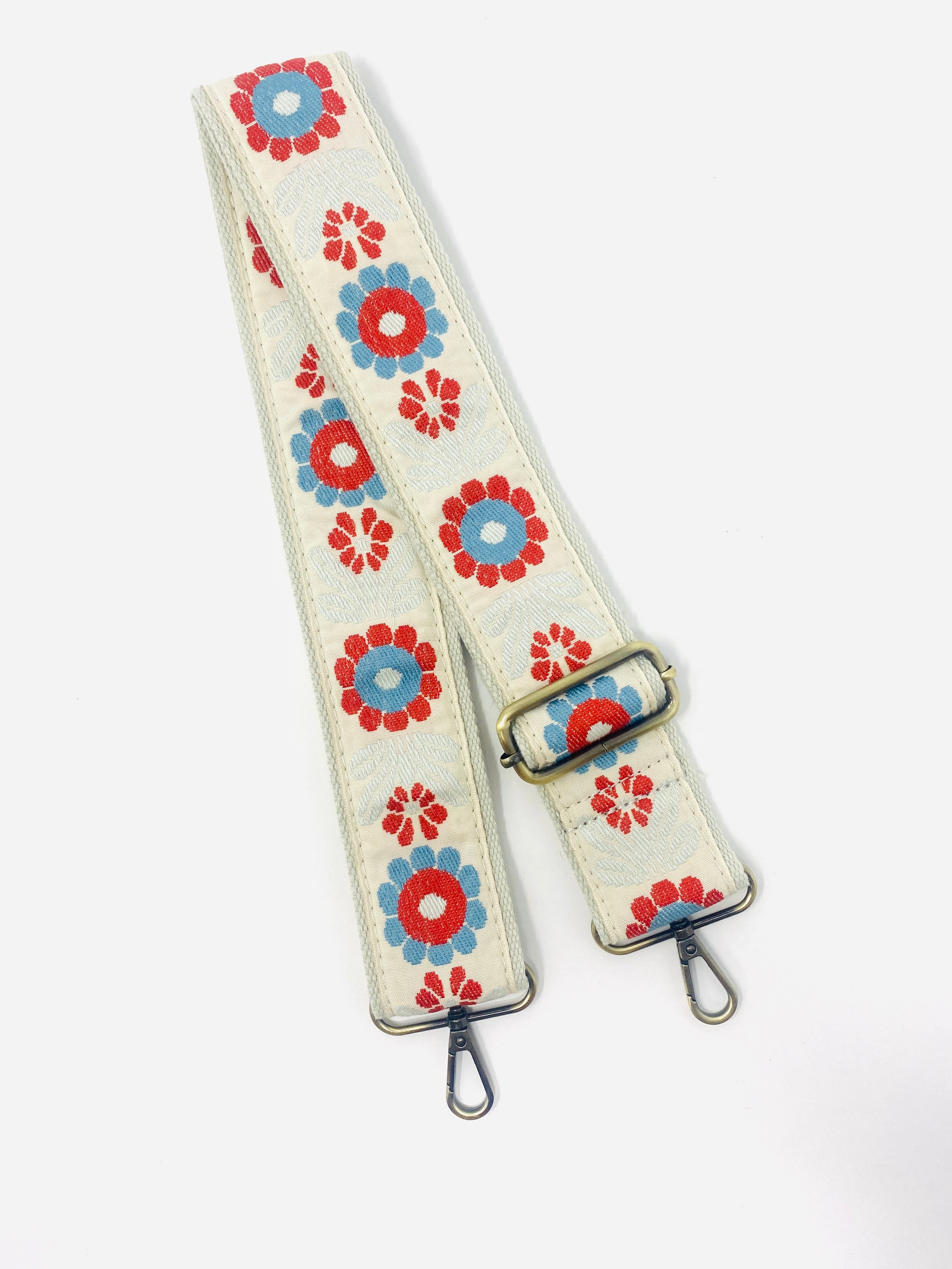 Simply 70's Embroidered Guitar Strap