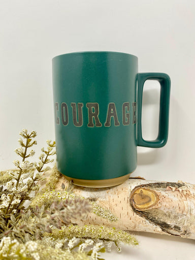 COURAGE Stoneware Mug - Vintage Soul