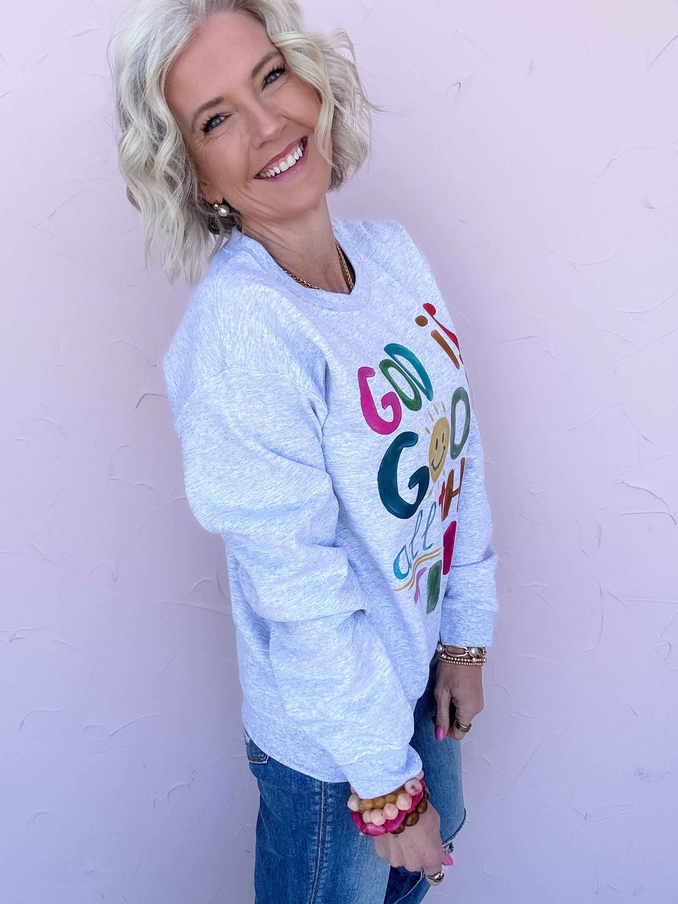 All the Time Graphic Sweatshirt