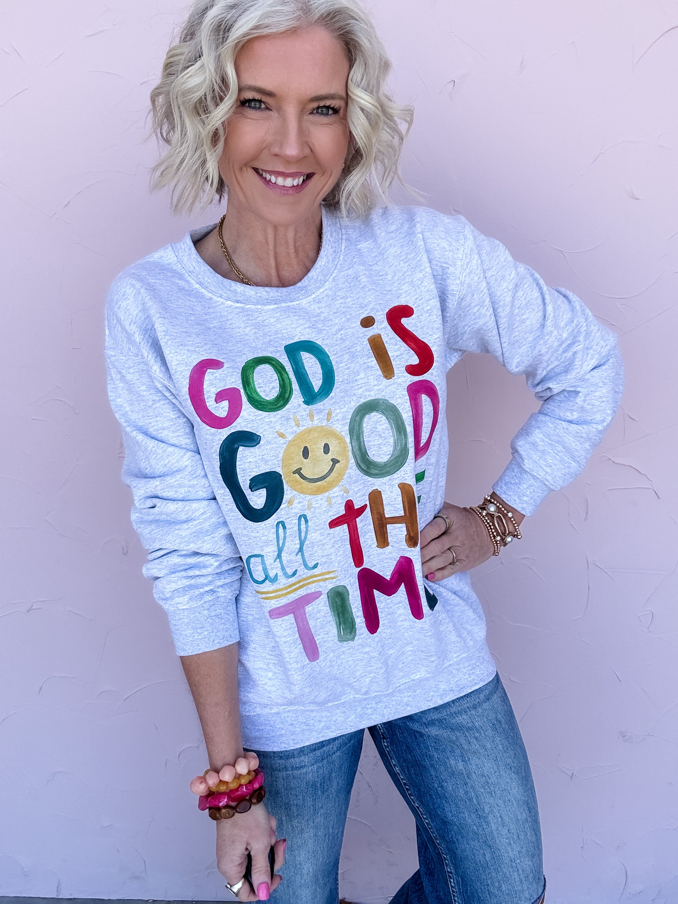 All the Time Graphic Sweatshirt