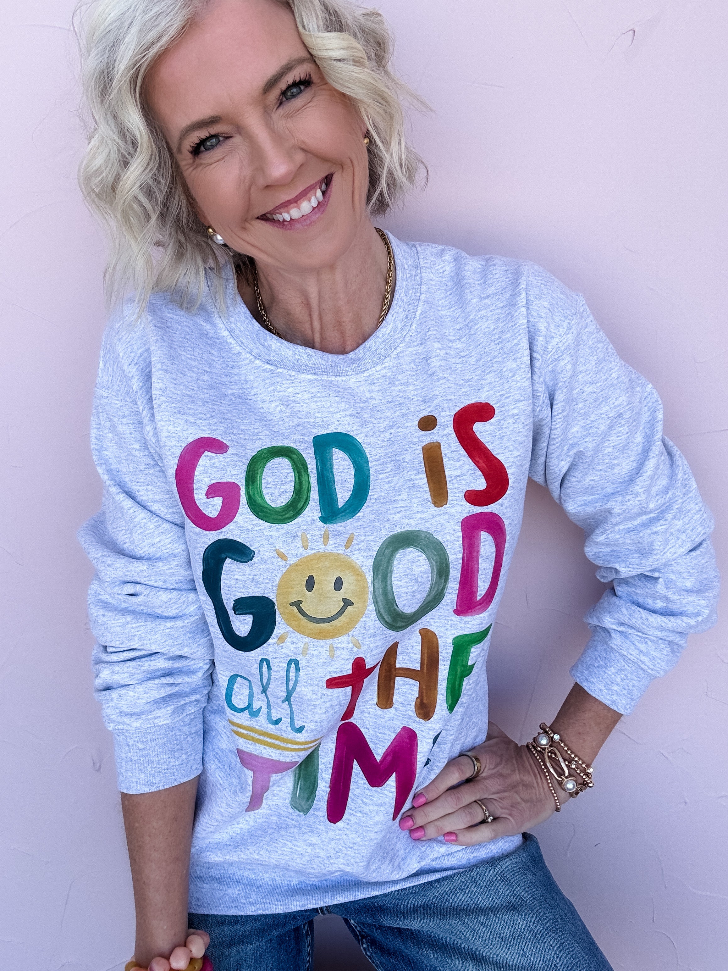 All the Time Graphic Sweatshirt