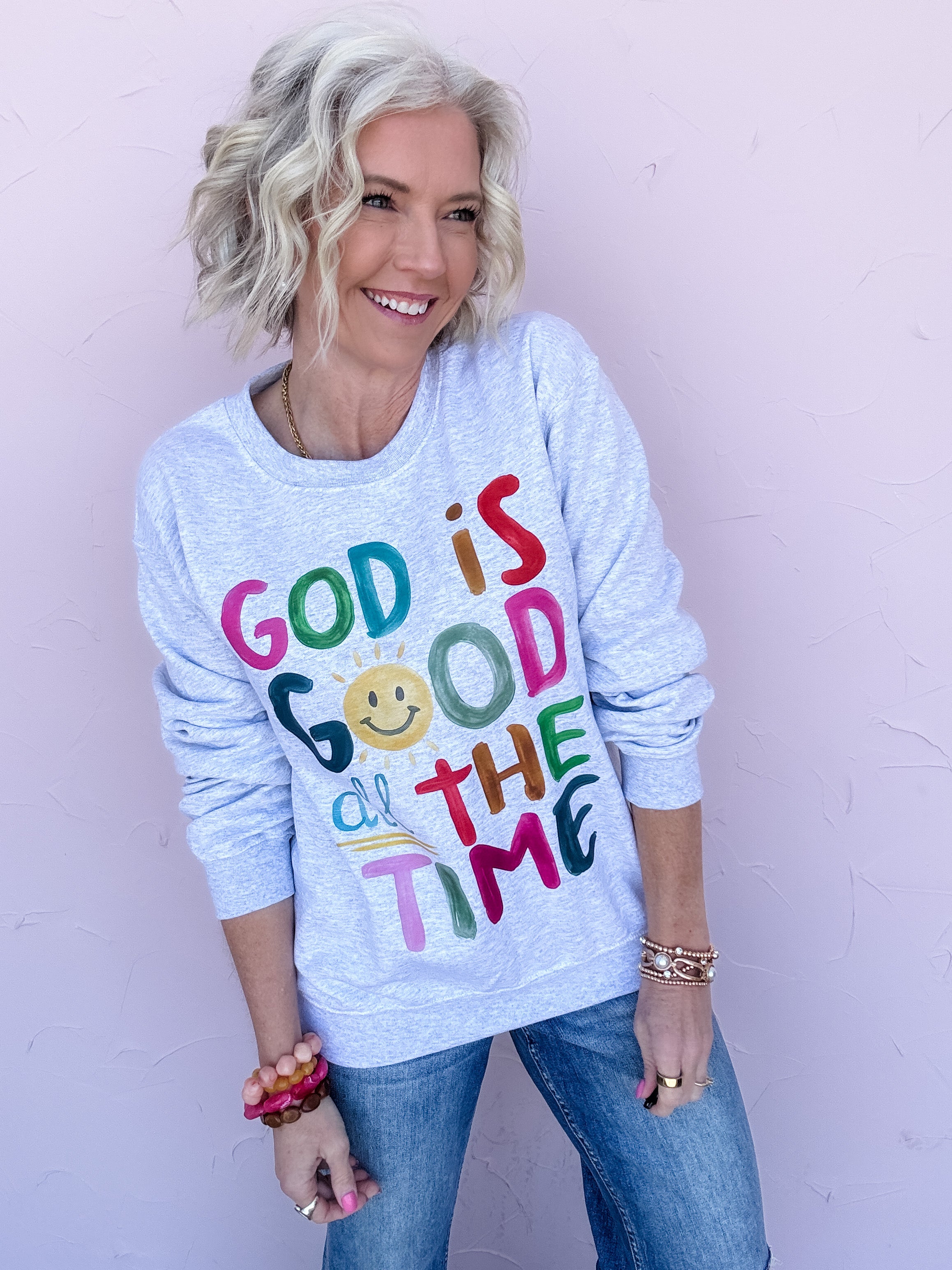 All the Time Graphic Sweatshirt