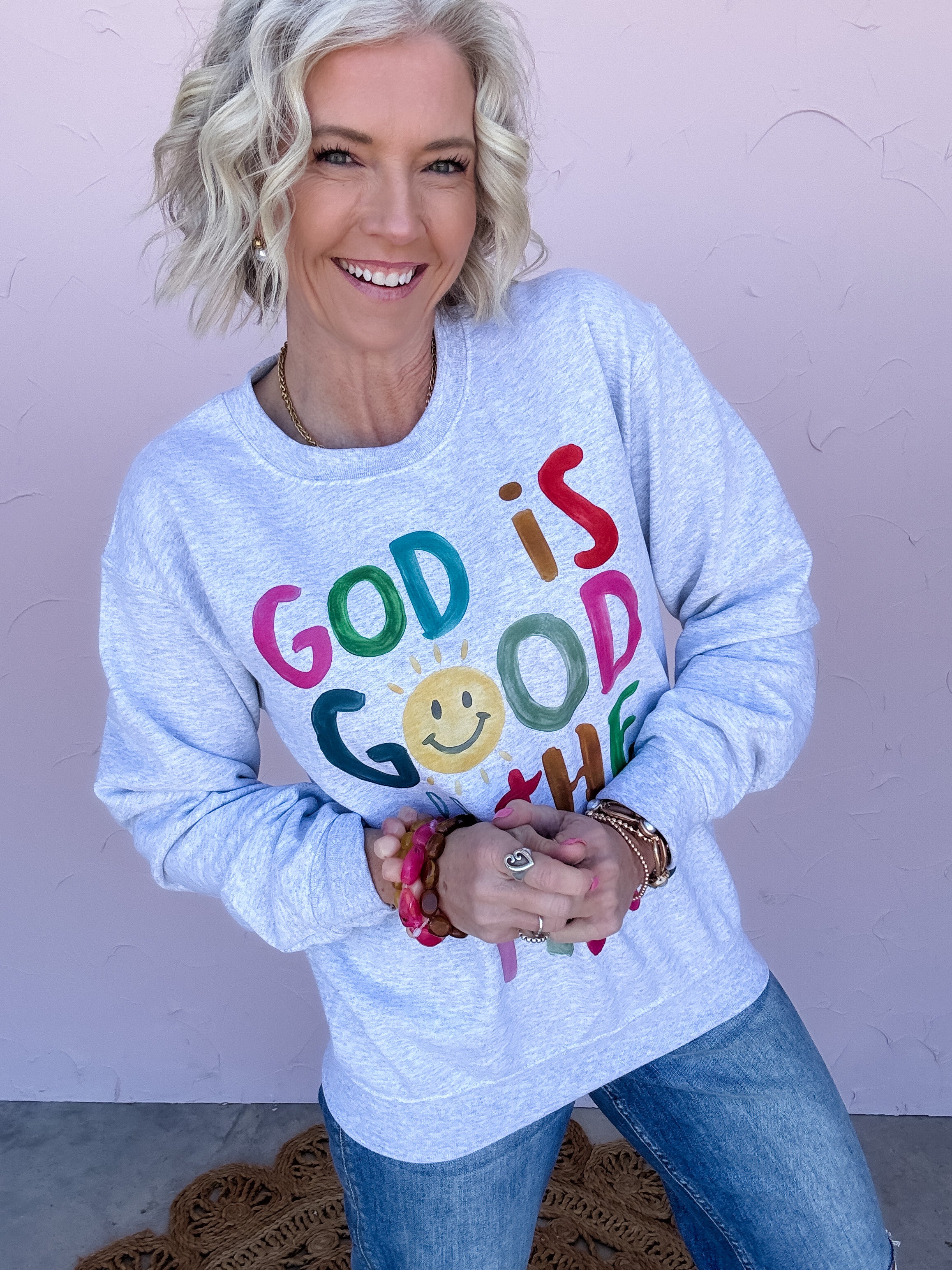 All the Time Graphic Sweatshirt