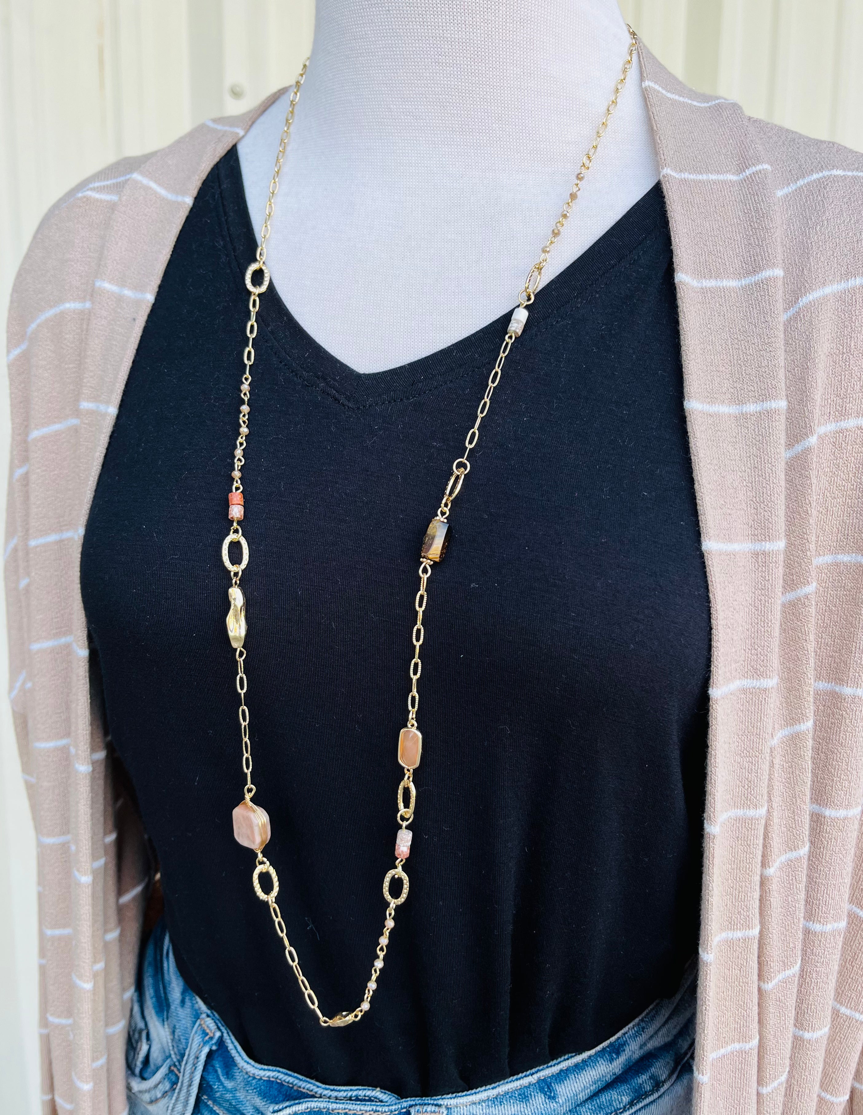 Briar Stone Long Necklace