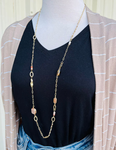 Briar Stone Long Necklace - Vintage Soul