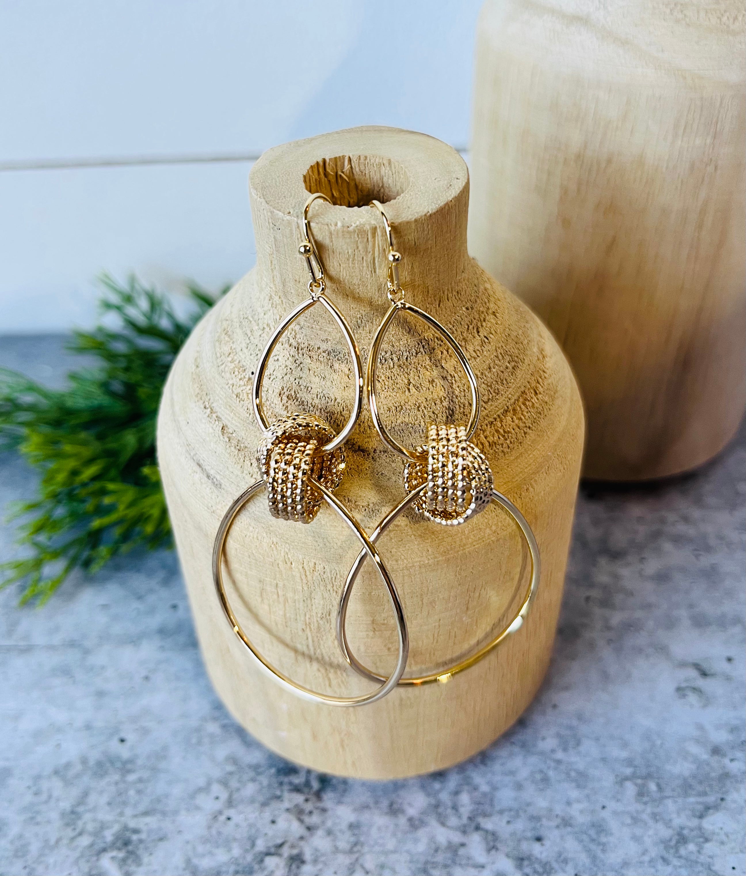 Knotted Dangle Earrings