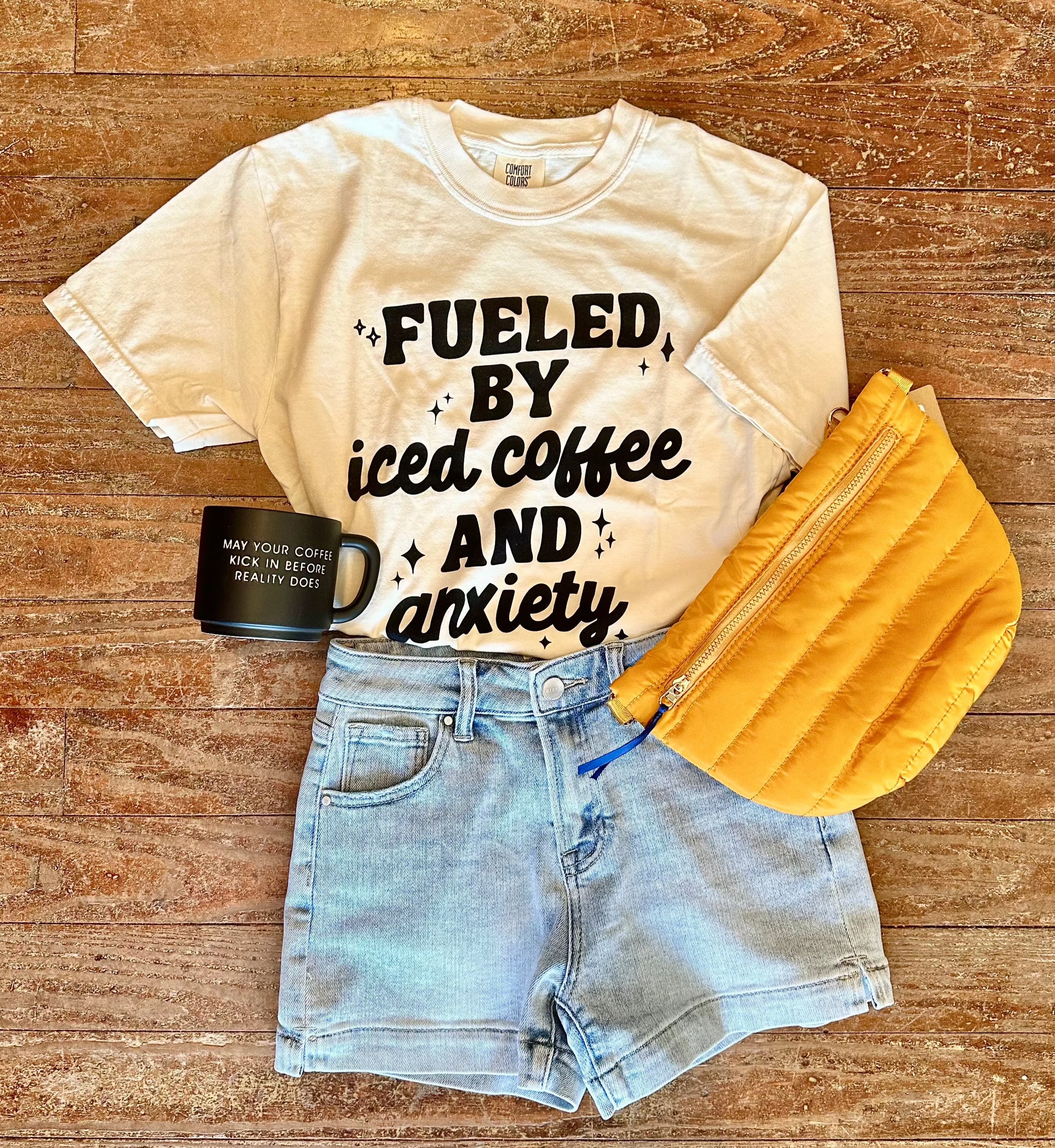 Fueled By Iced Coffee and Anxiety Tee