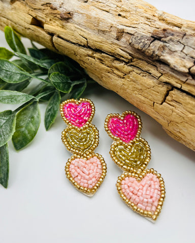 All The Love Beaded Earrings - Vintage Soul