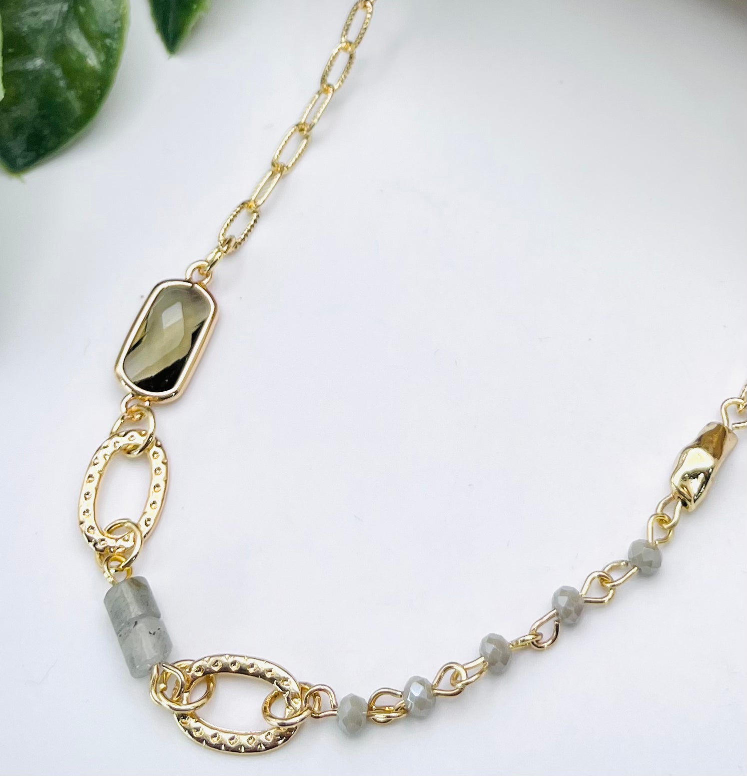 Aurora Stone Long Necklace